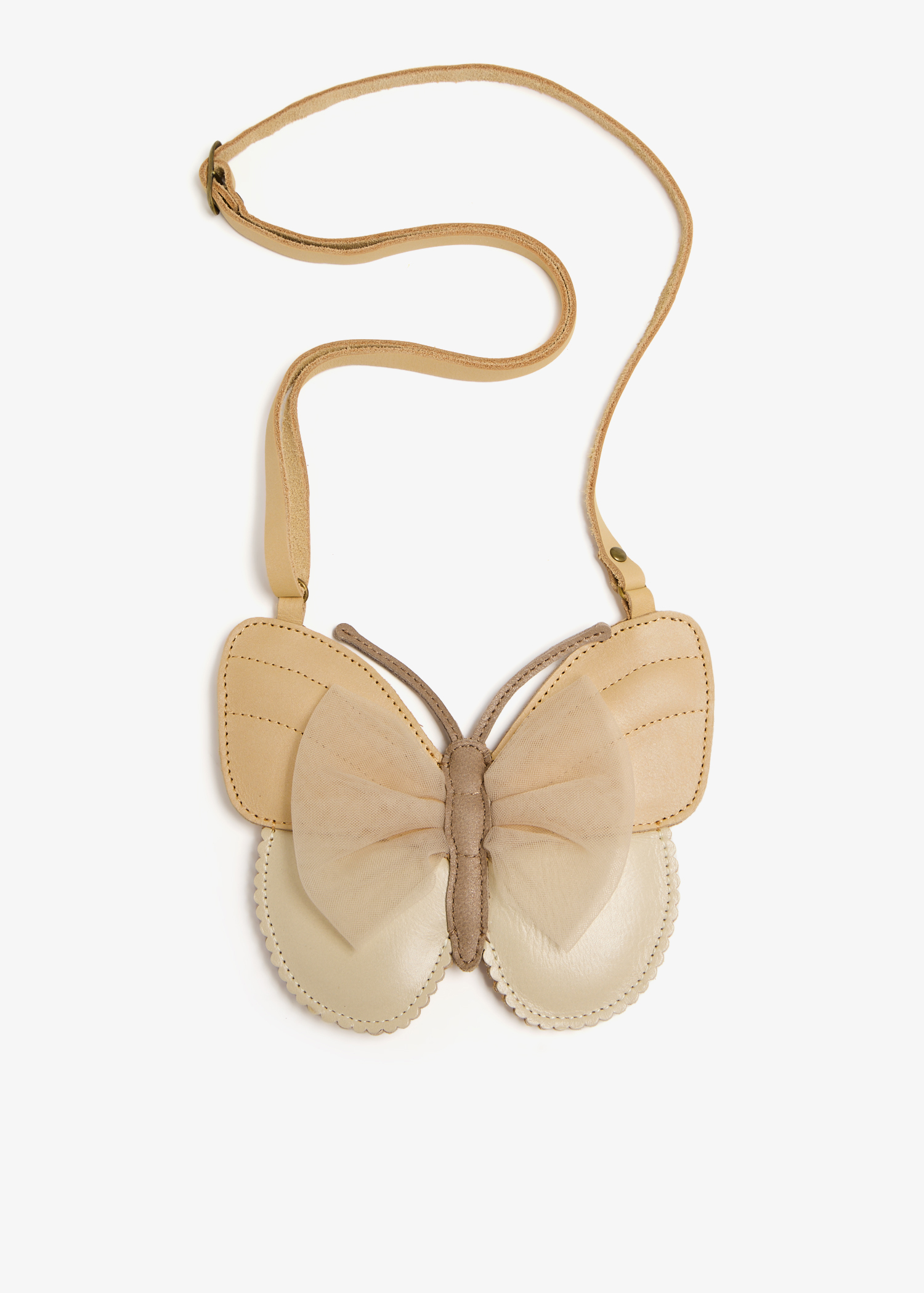 

Butterfly crossbody bag, Gold