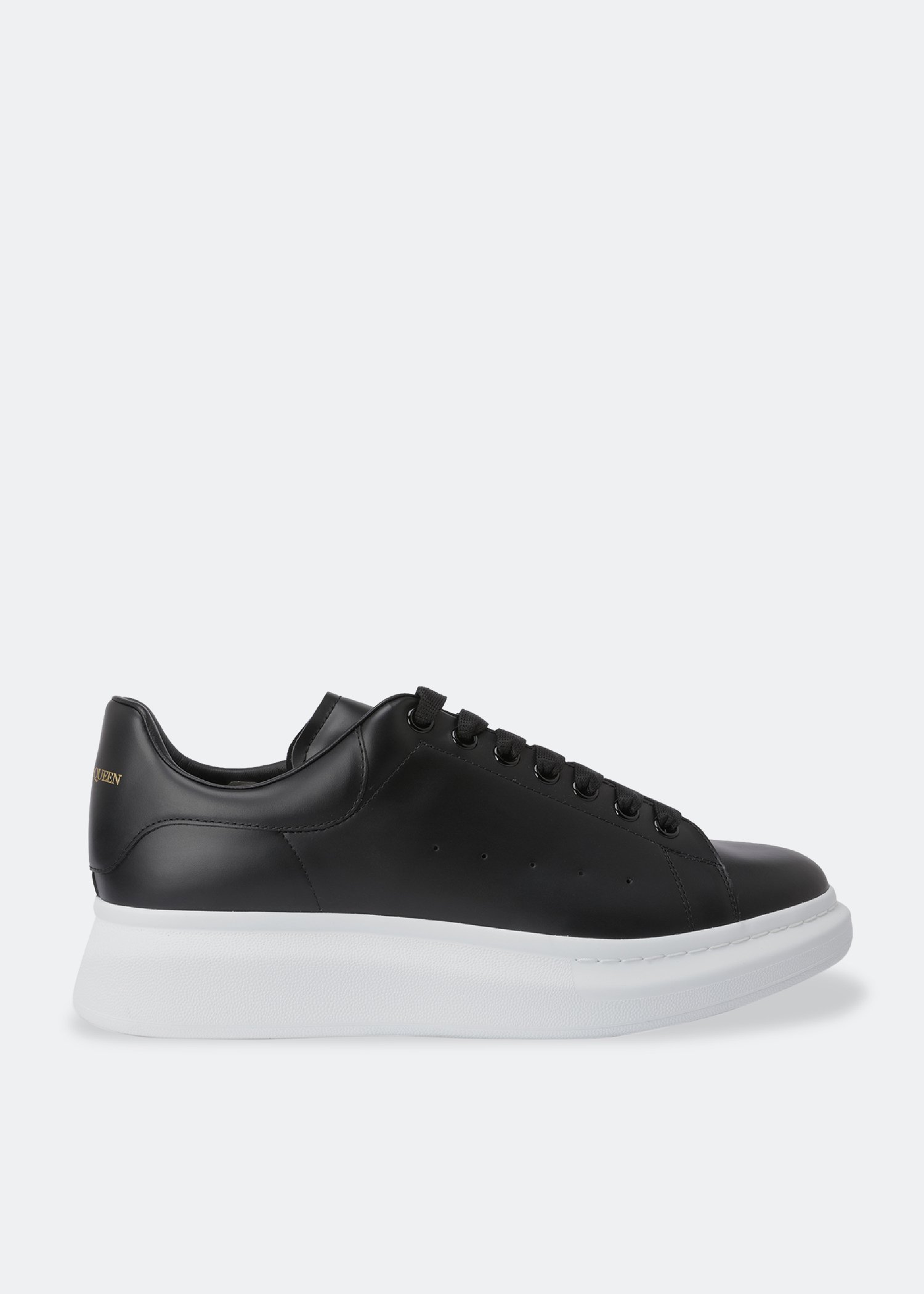 

Oversized leather sneakers, Black
