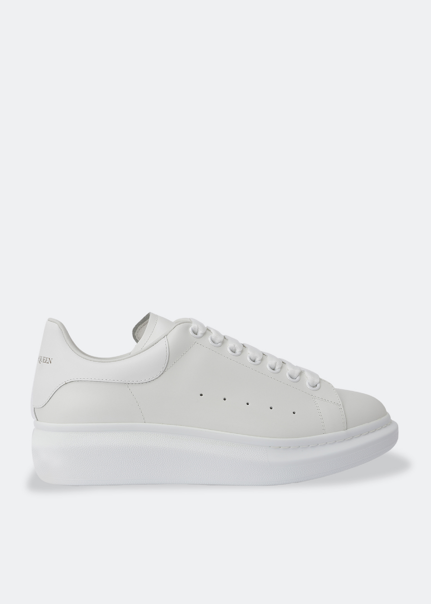 

Oversized leather sneakers, White