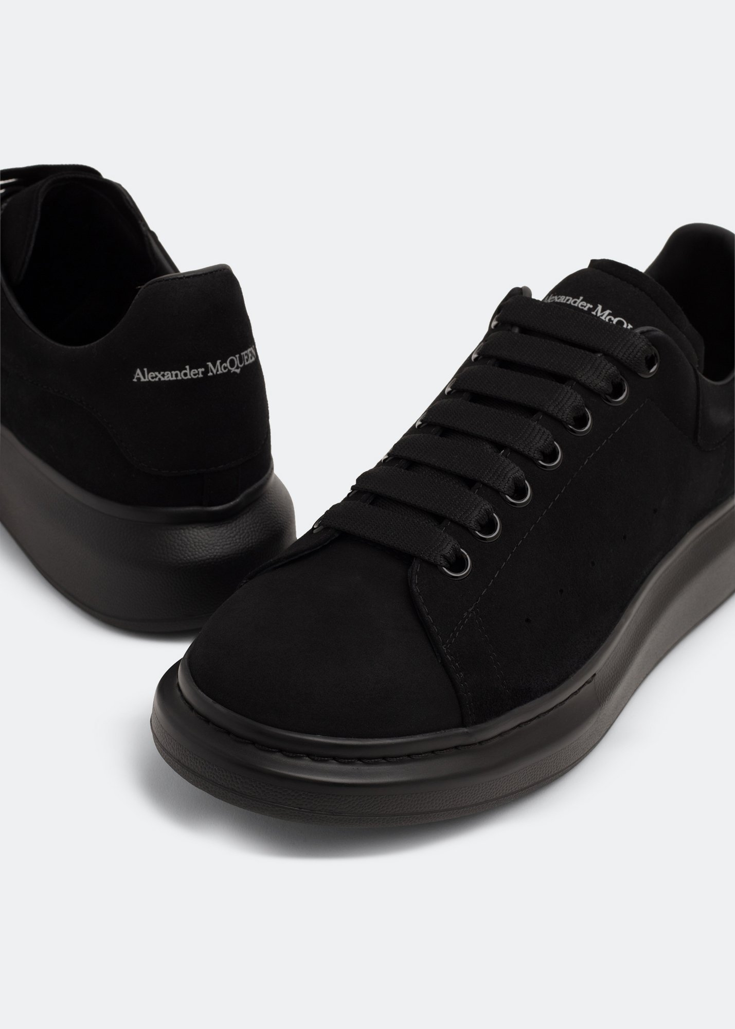 Alexander mcqueen black suede clearance shoes