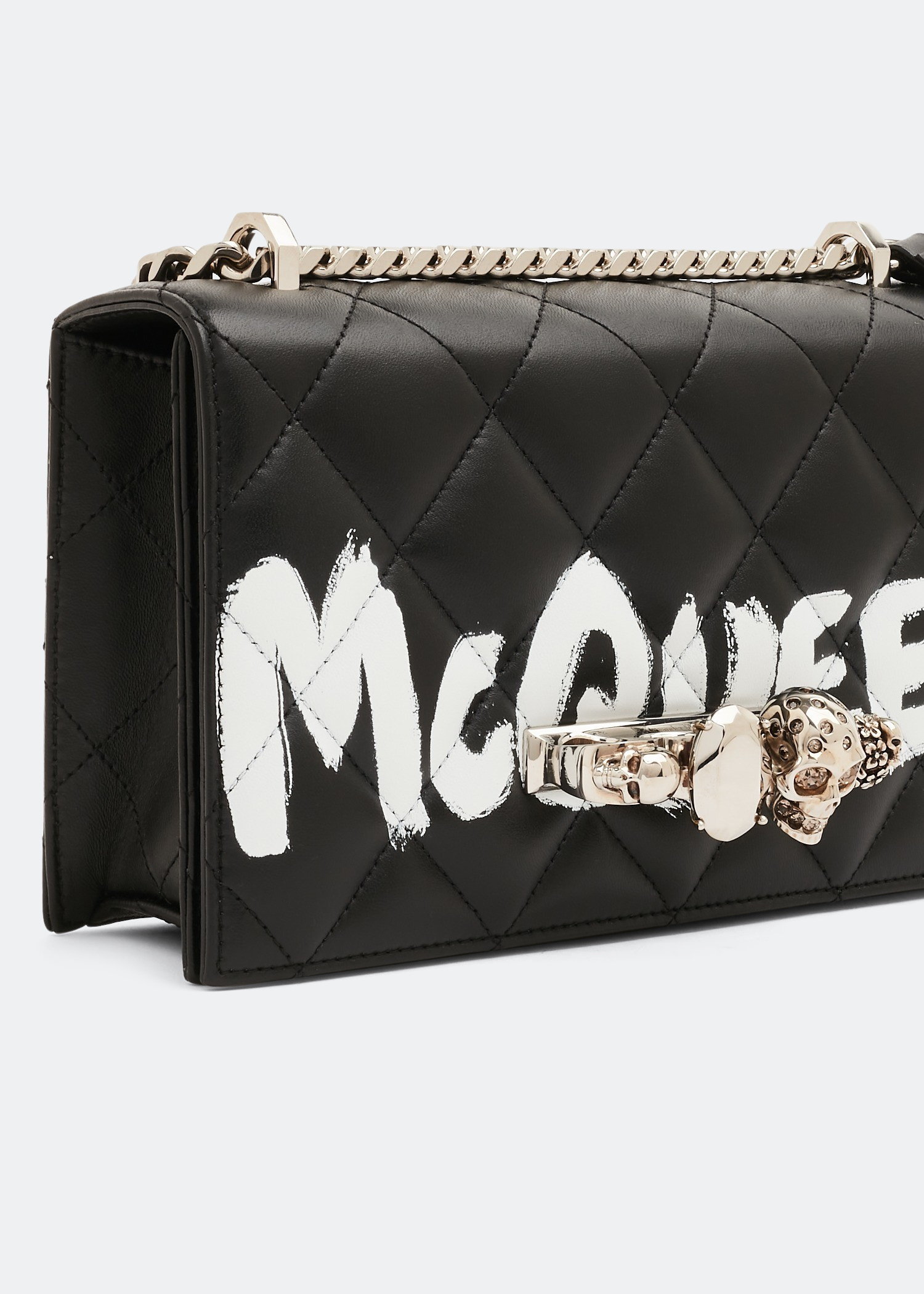 

Jewelled satchel, Black