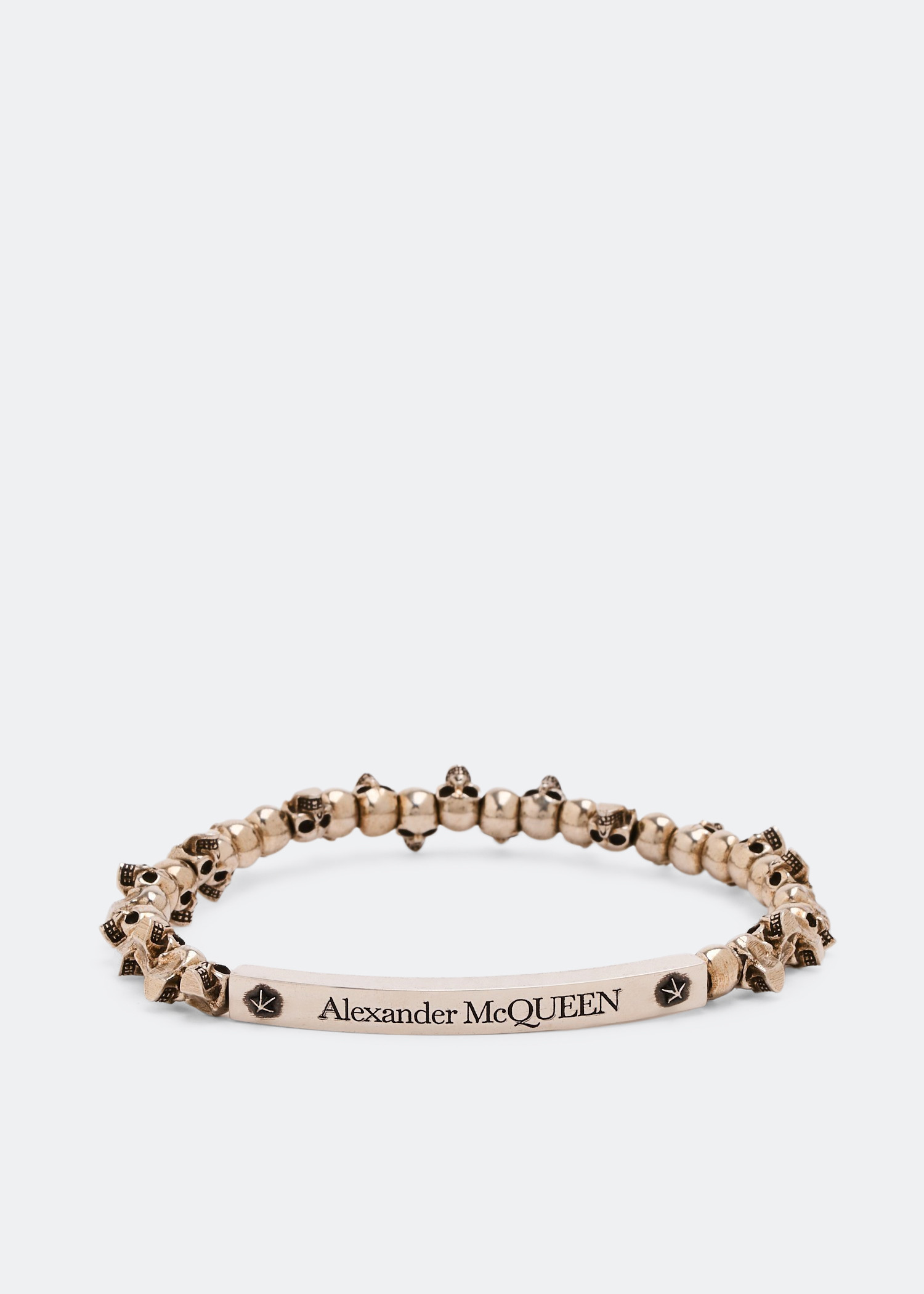 McQueen Skull bracelet for Men - Silver in UAE | Level Shoes McQueen Skull bracelet for Men - Silver in UAE | Level Shoes