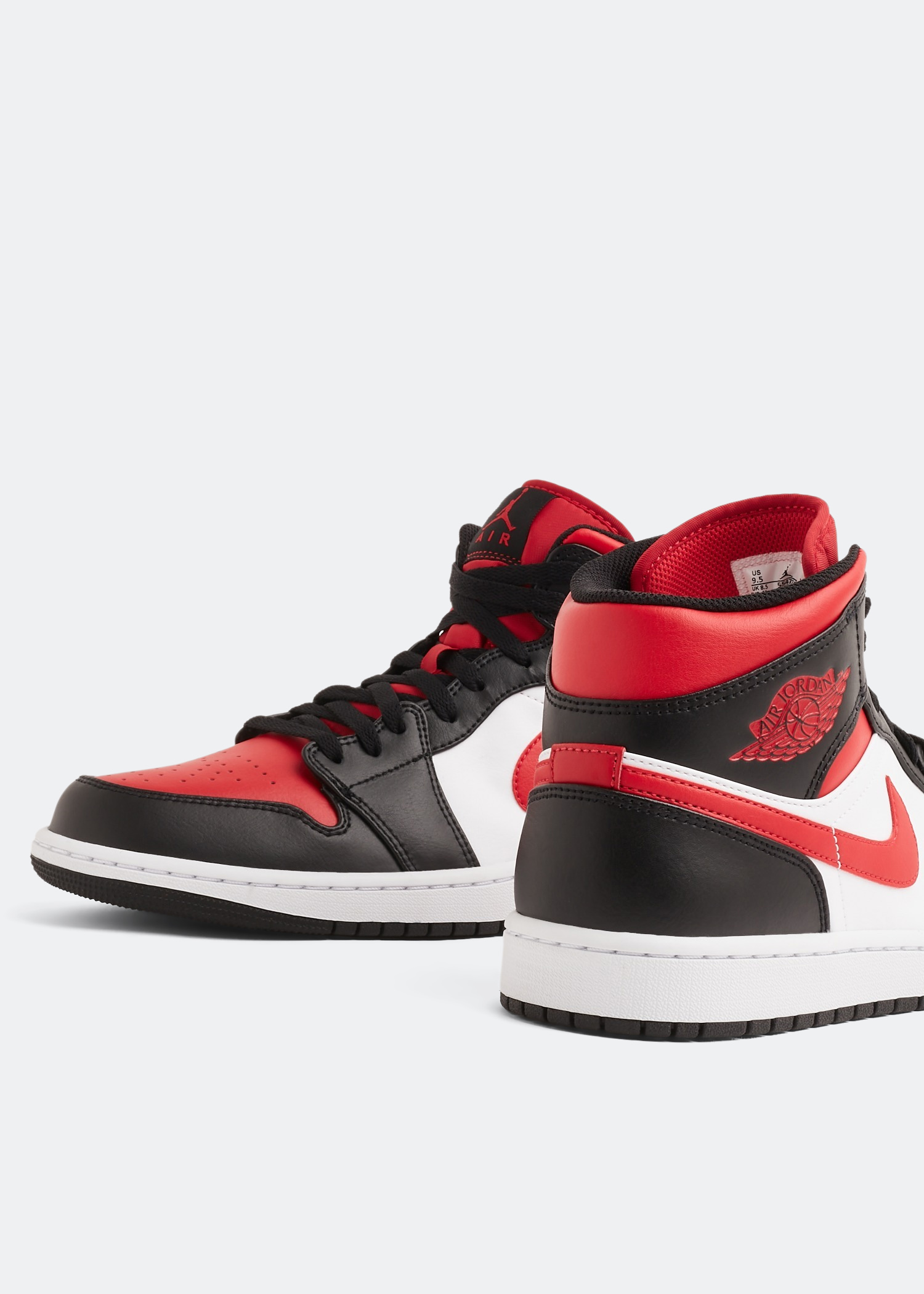 

Air Jordan 1 Mid 'Bred Toe' sneakers, Black