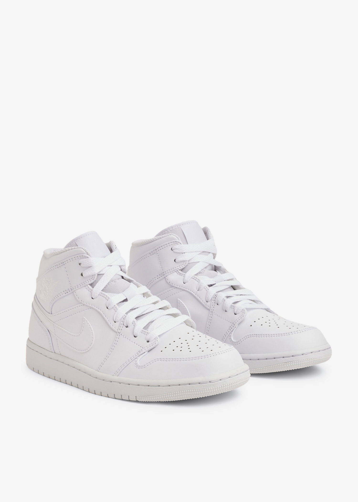 Nike Air Jordan 1 Mid Triple White sneakers for Men White in UAE Level Shoes