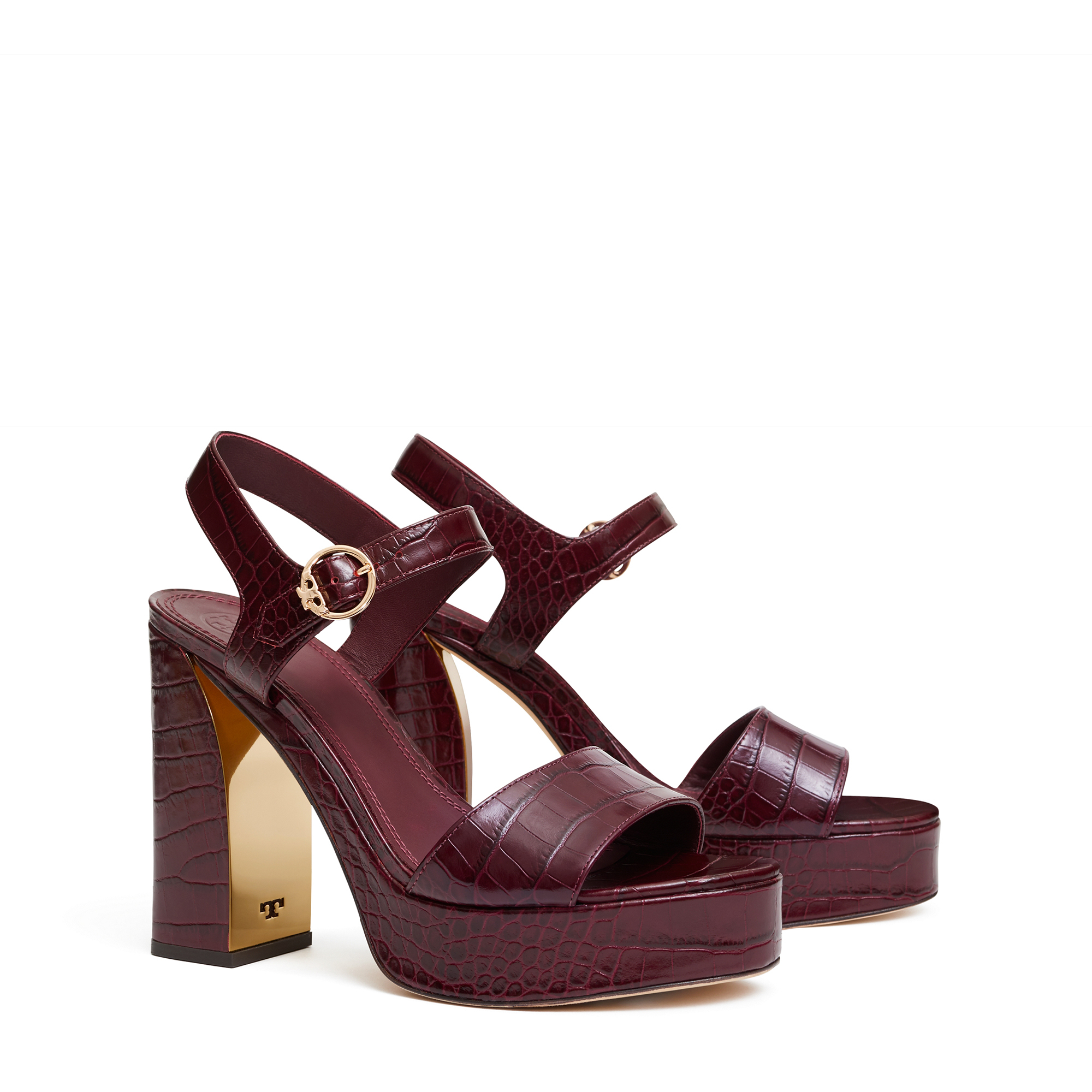 

Martine platform sandals, Burgundy