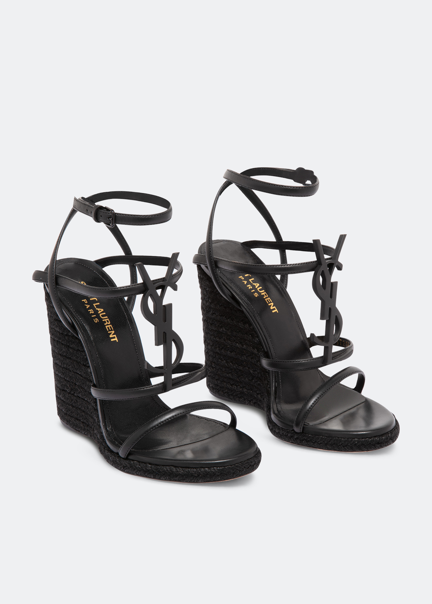 

Cassandra wedge sandals, Black