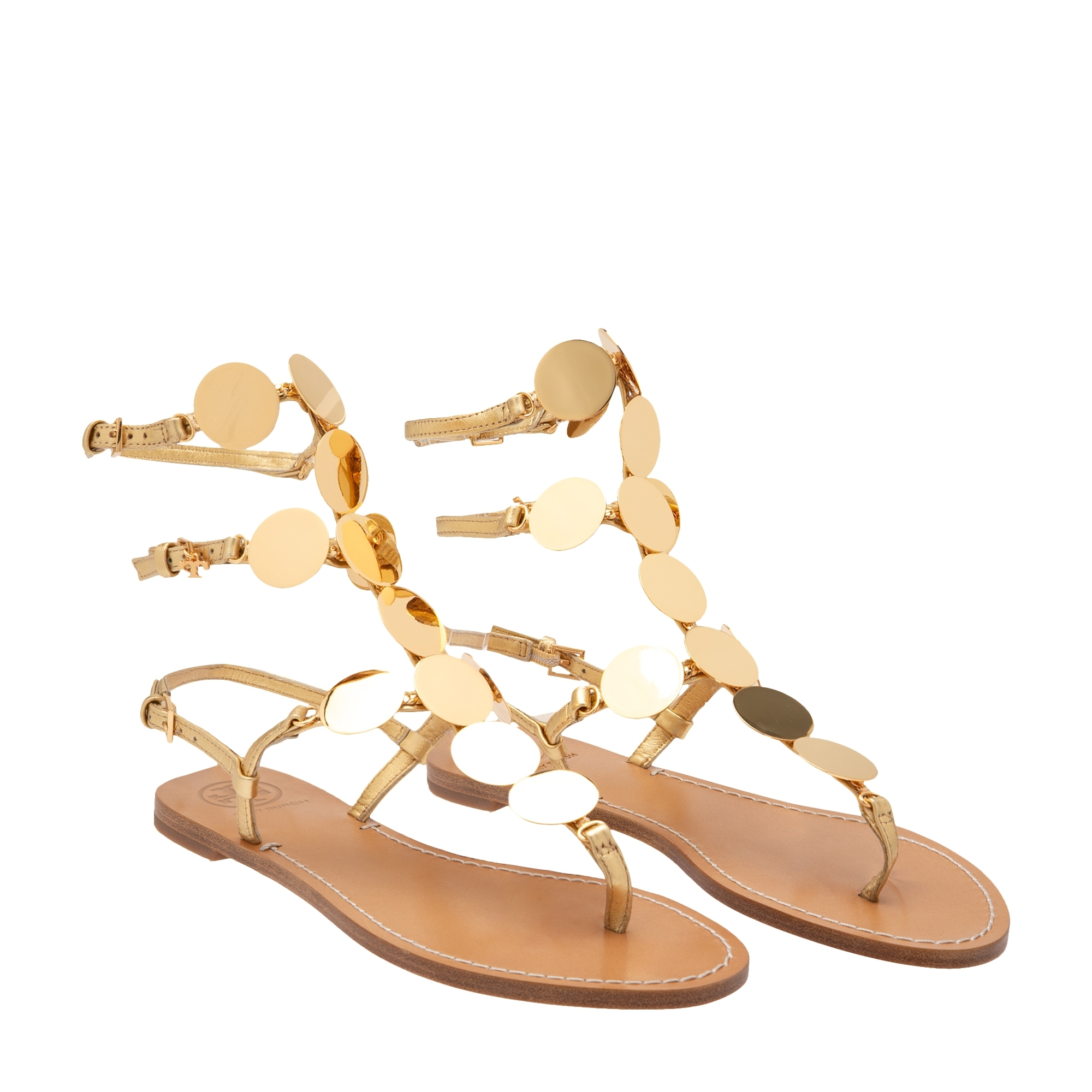 

Patos gladiator sandals, Gold