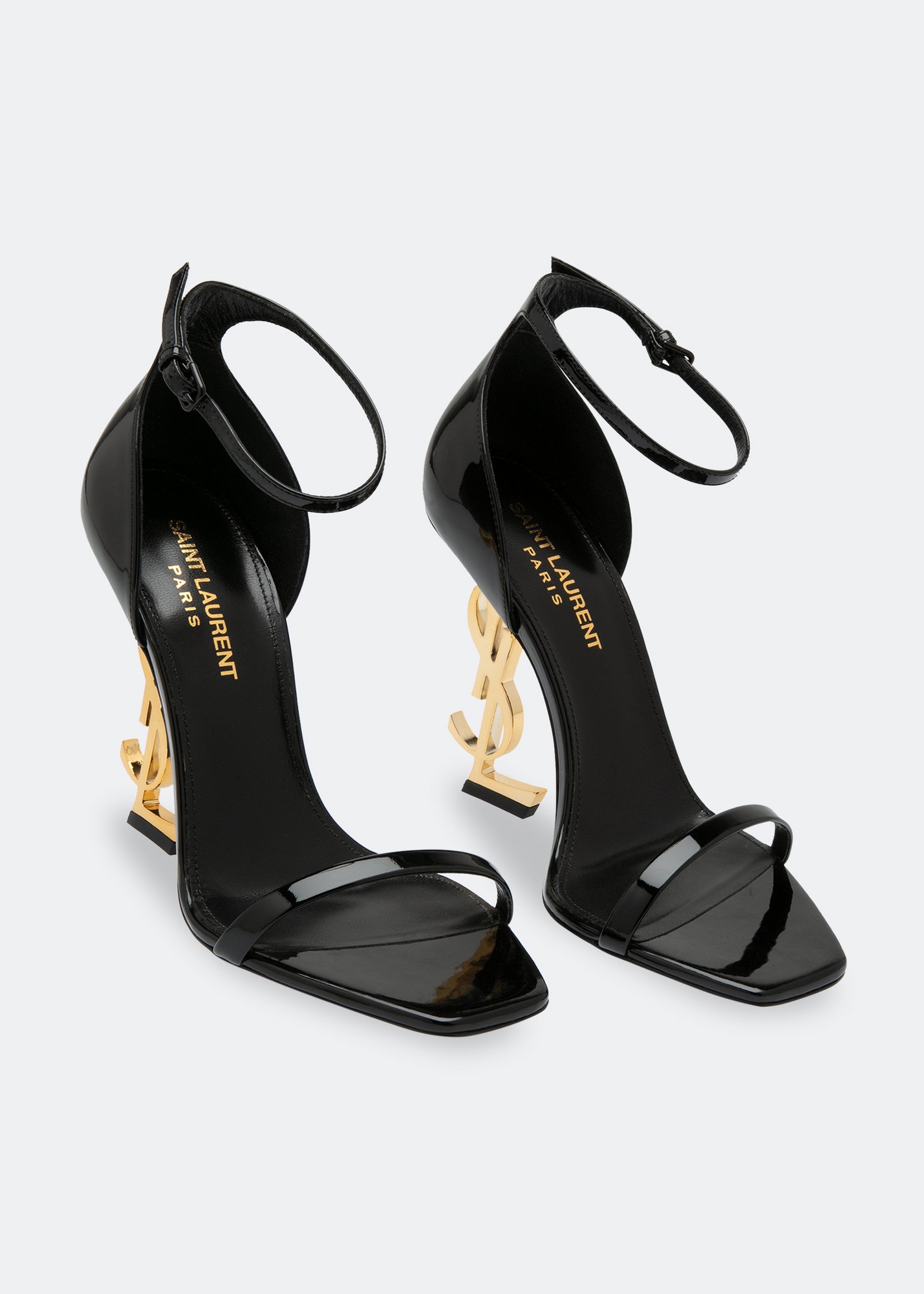 Saint laurent clearance opyum sandals gold