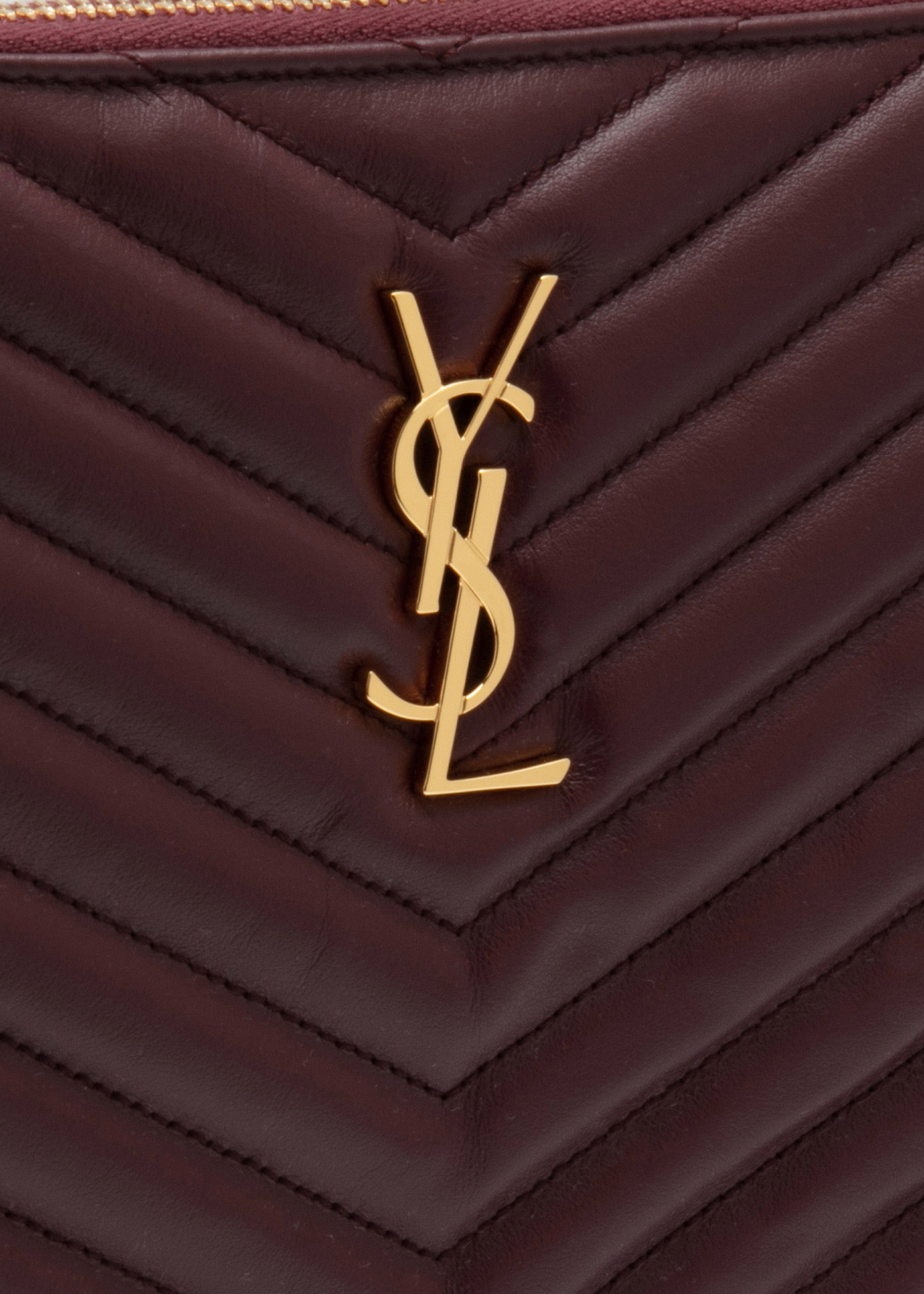 Saint Laurent Monogramme pouch for Women Burgundy in UAE Level