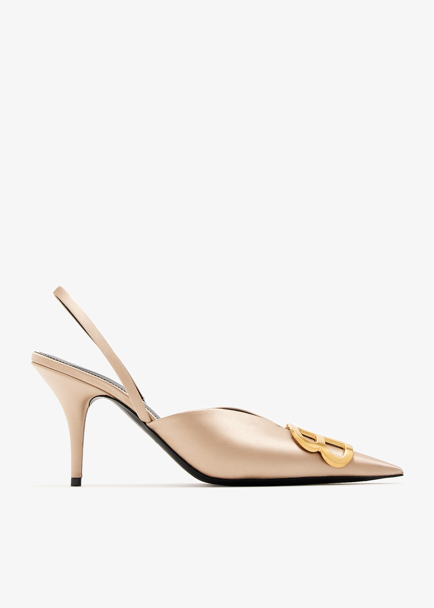 

BB Square Knife slingback pumps, Gold