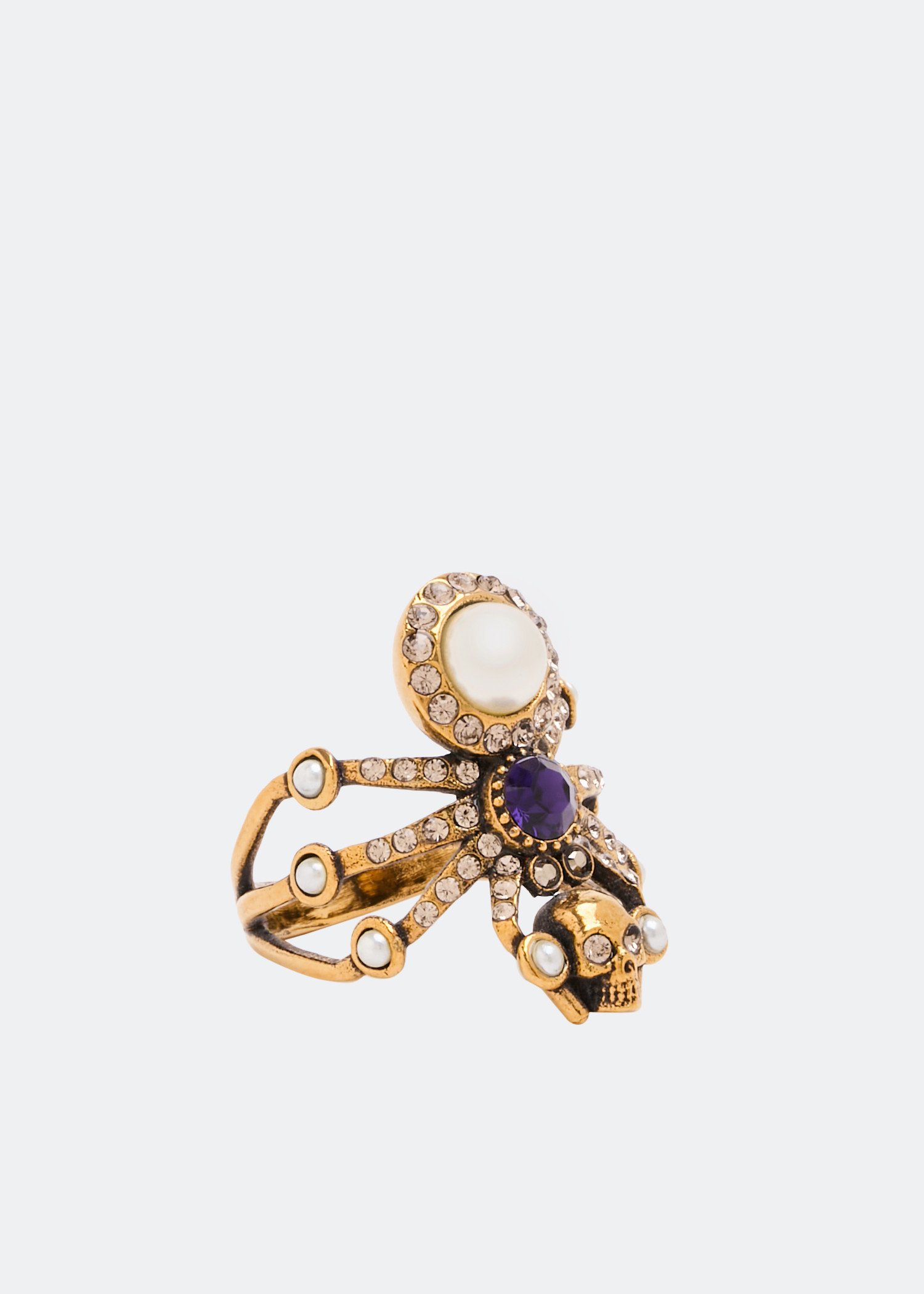 Alexander McQueen SPIDER RING OTTONE for Women - Gold in UAE