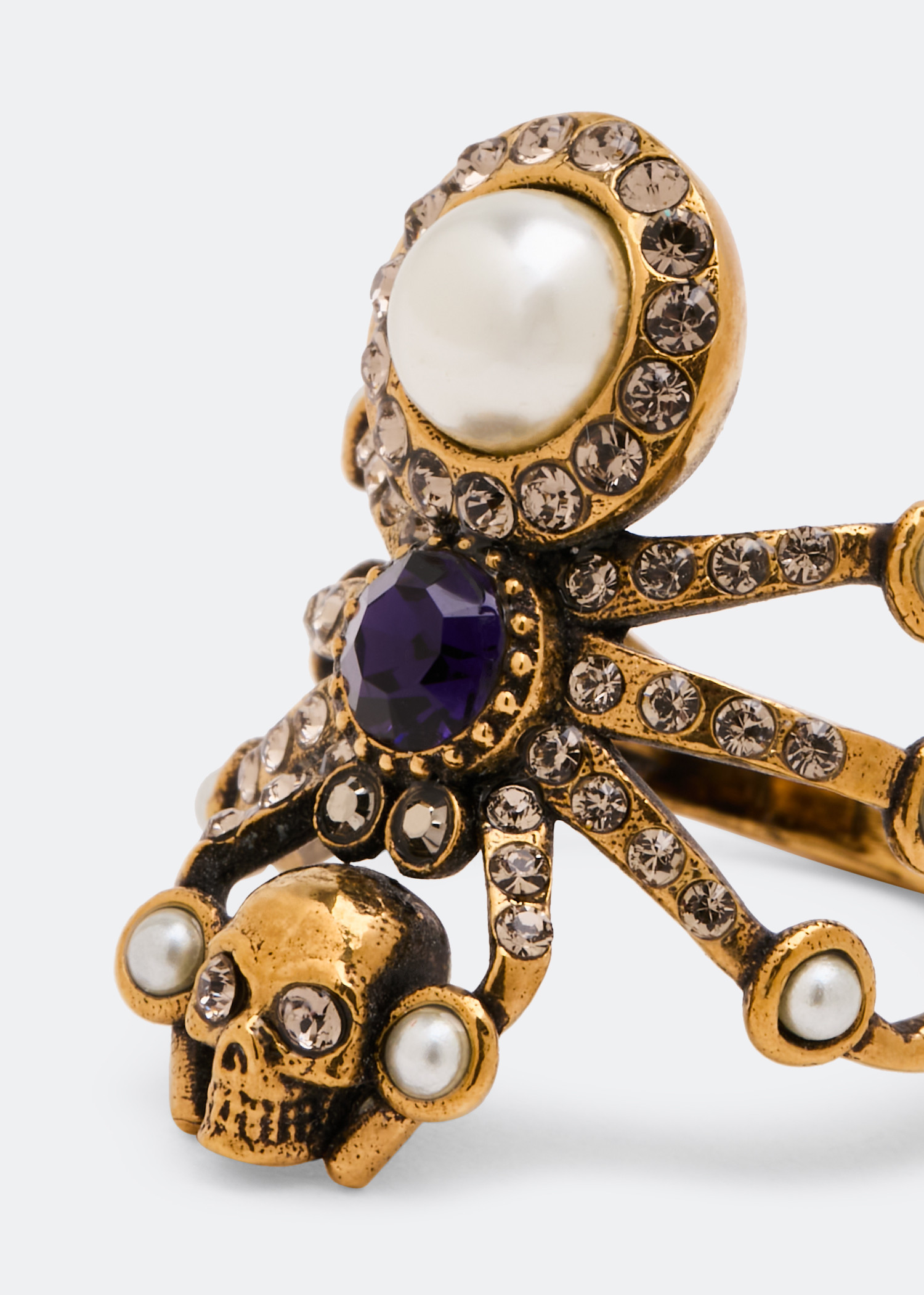 Alexander McQueen SPIDER RING OTTONE for Women - Gold in UAE