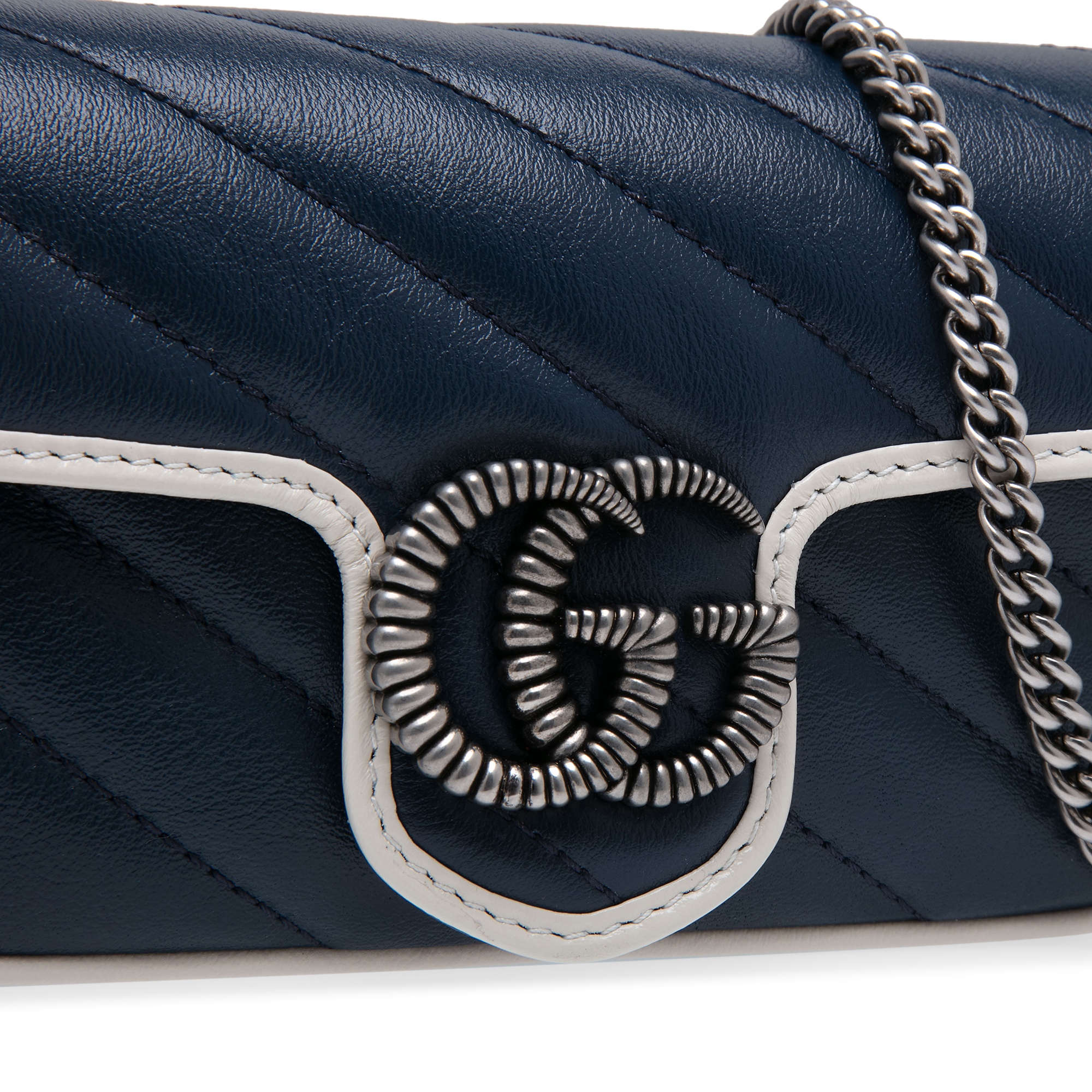

GG Marmont super mini bag, Blue