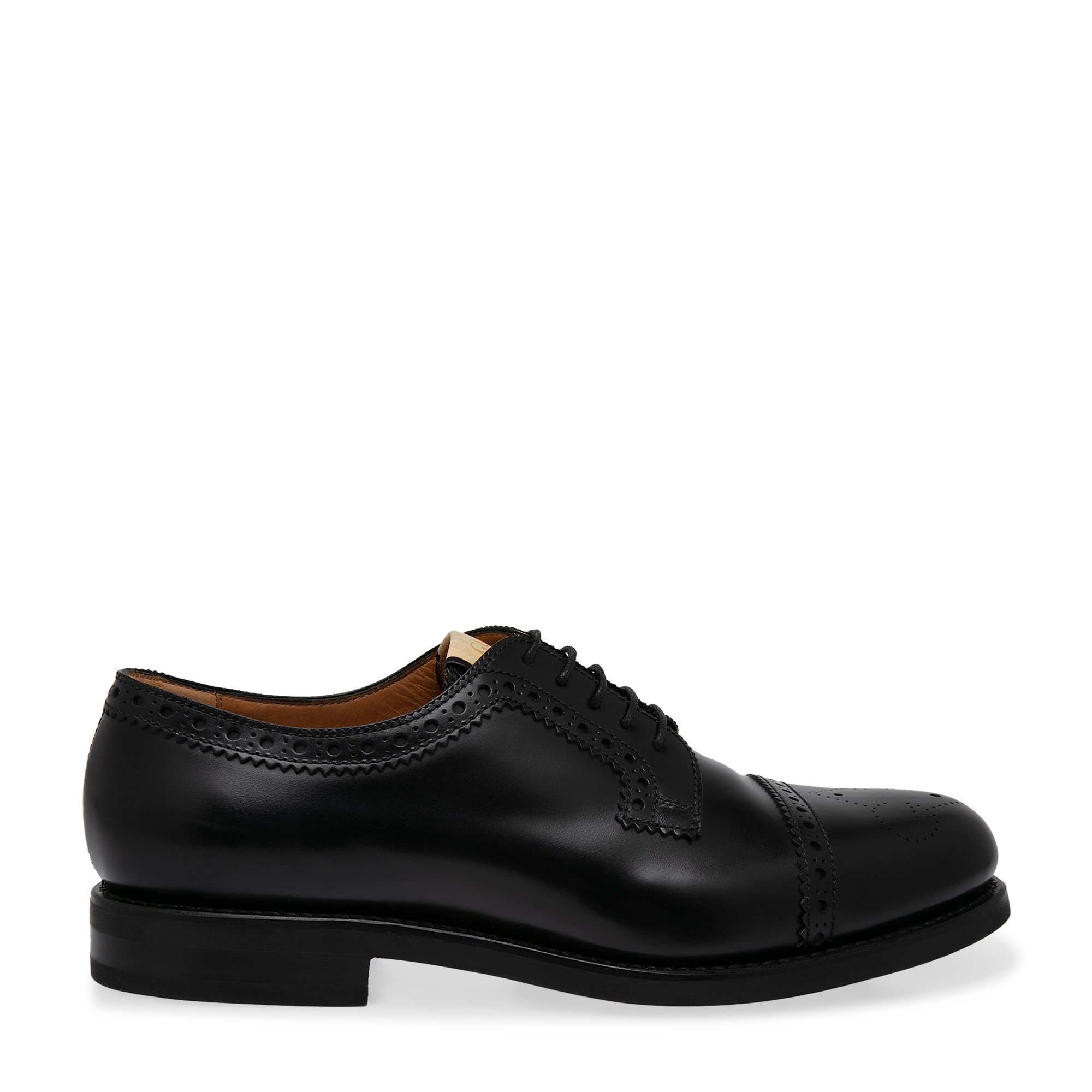 Gucci Brogue leather lace up shoes for Men Black in KSA Level Shoes