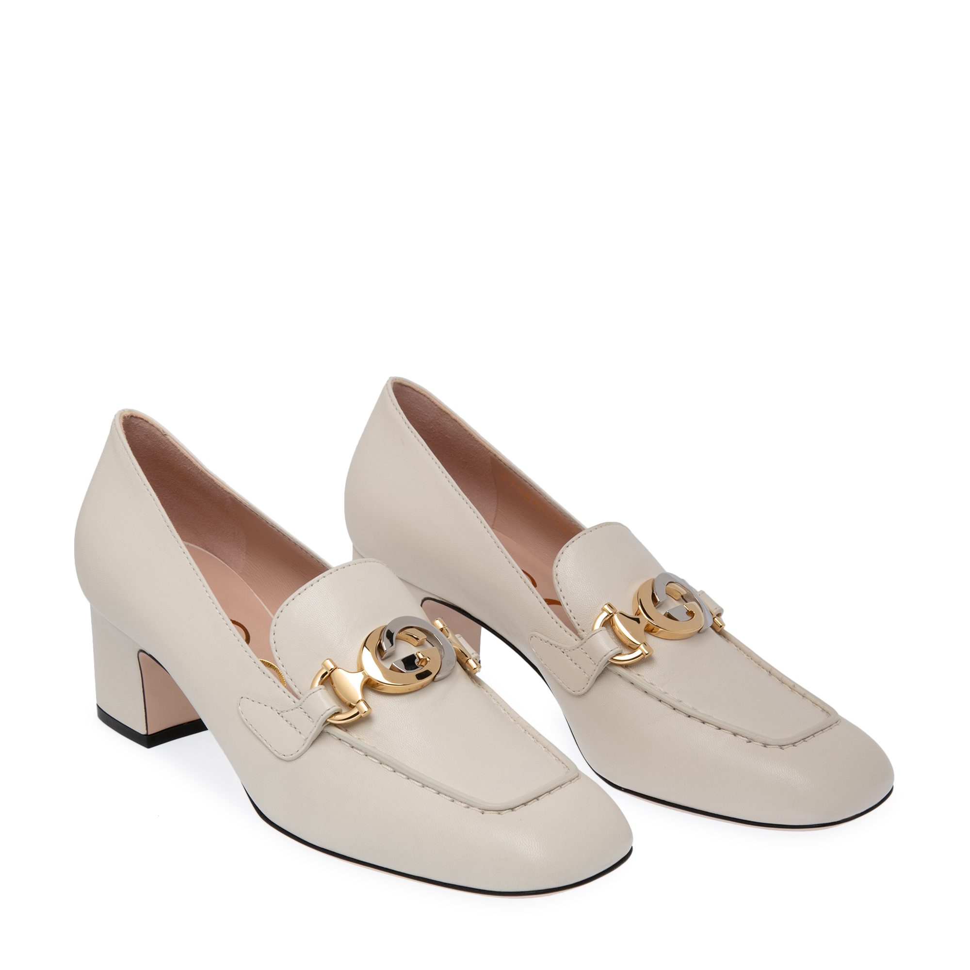 

Zumi moccasin pumps, White