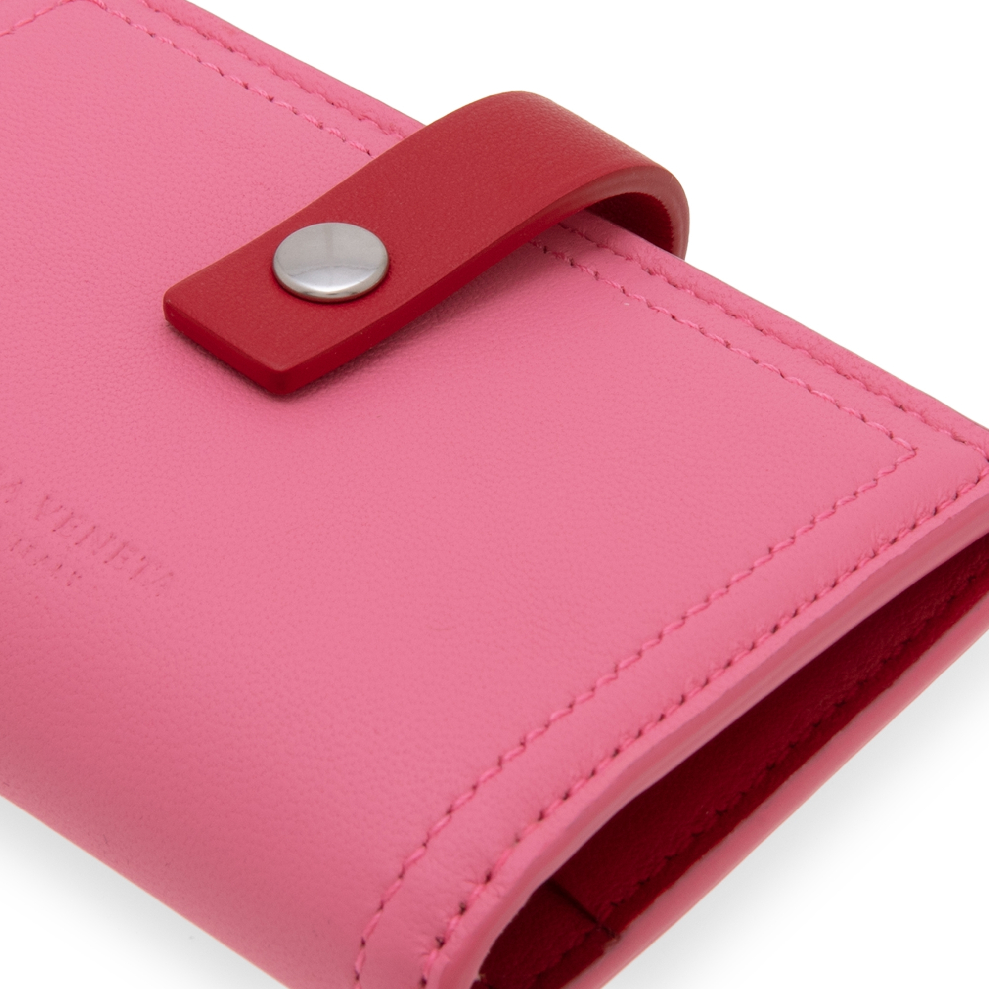 

Leather card case, Pink