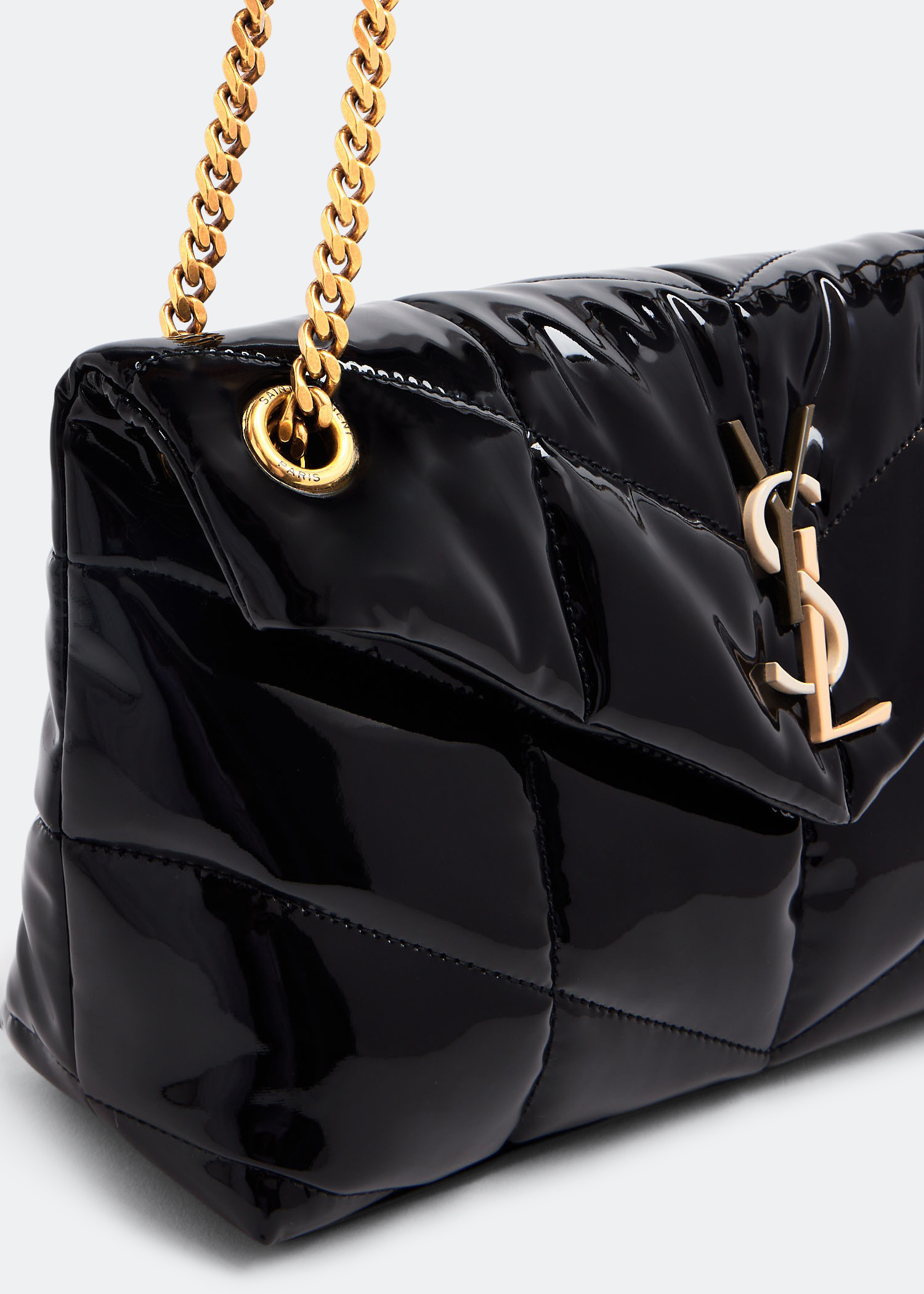

Puffer small chain bag, Black