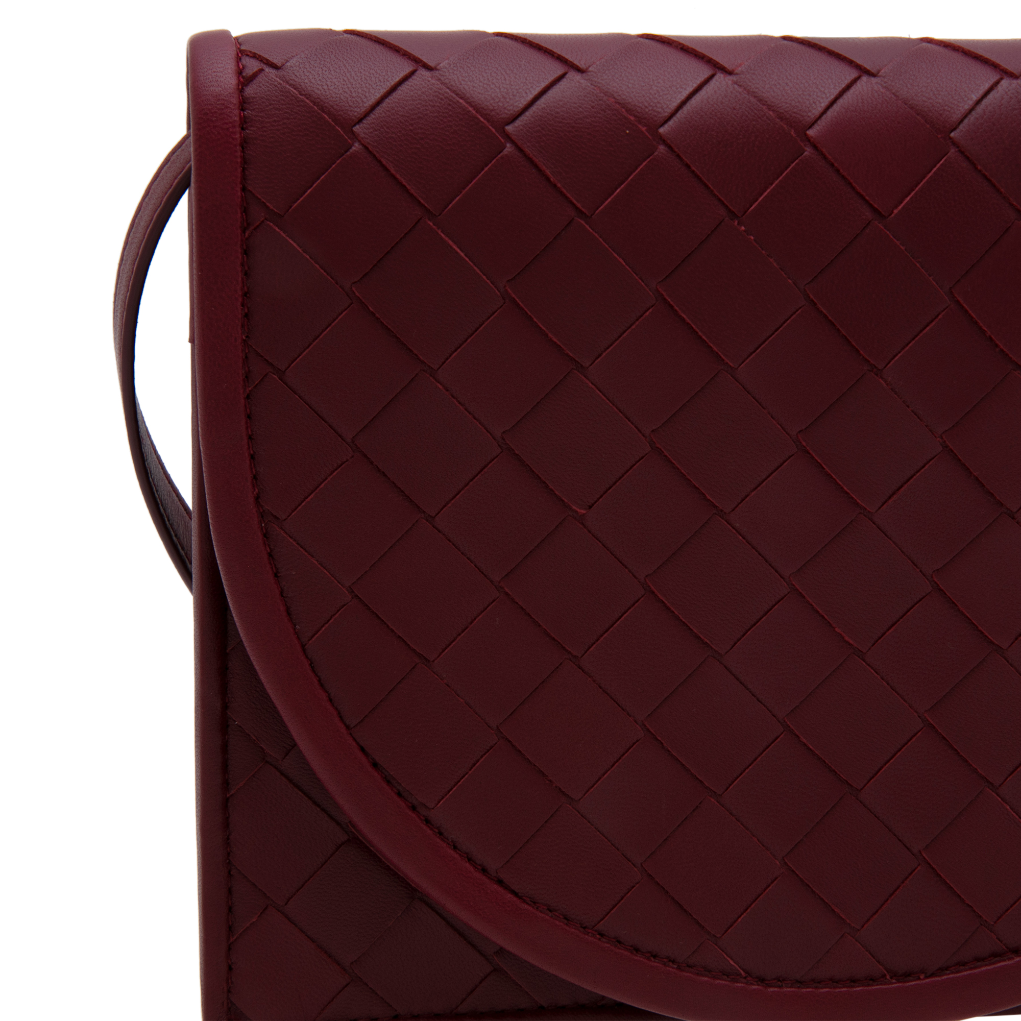 

Intrecciato mini cross-body bag, Red