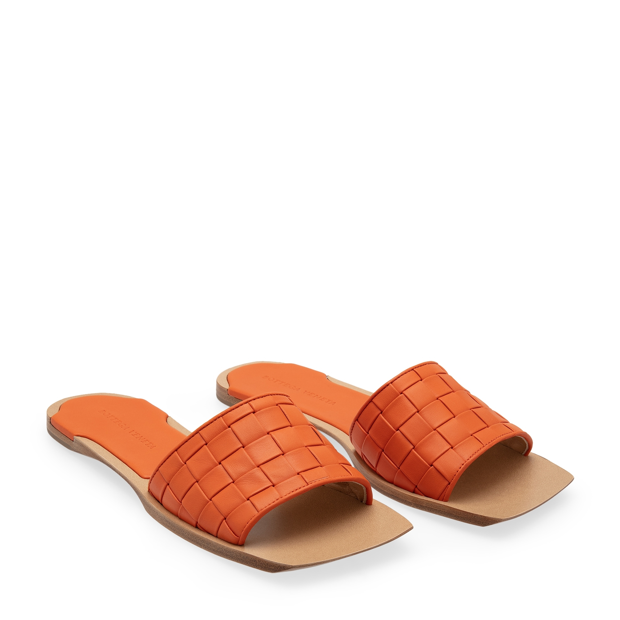 

Square-toe slides, Orange
