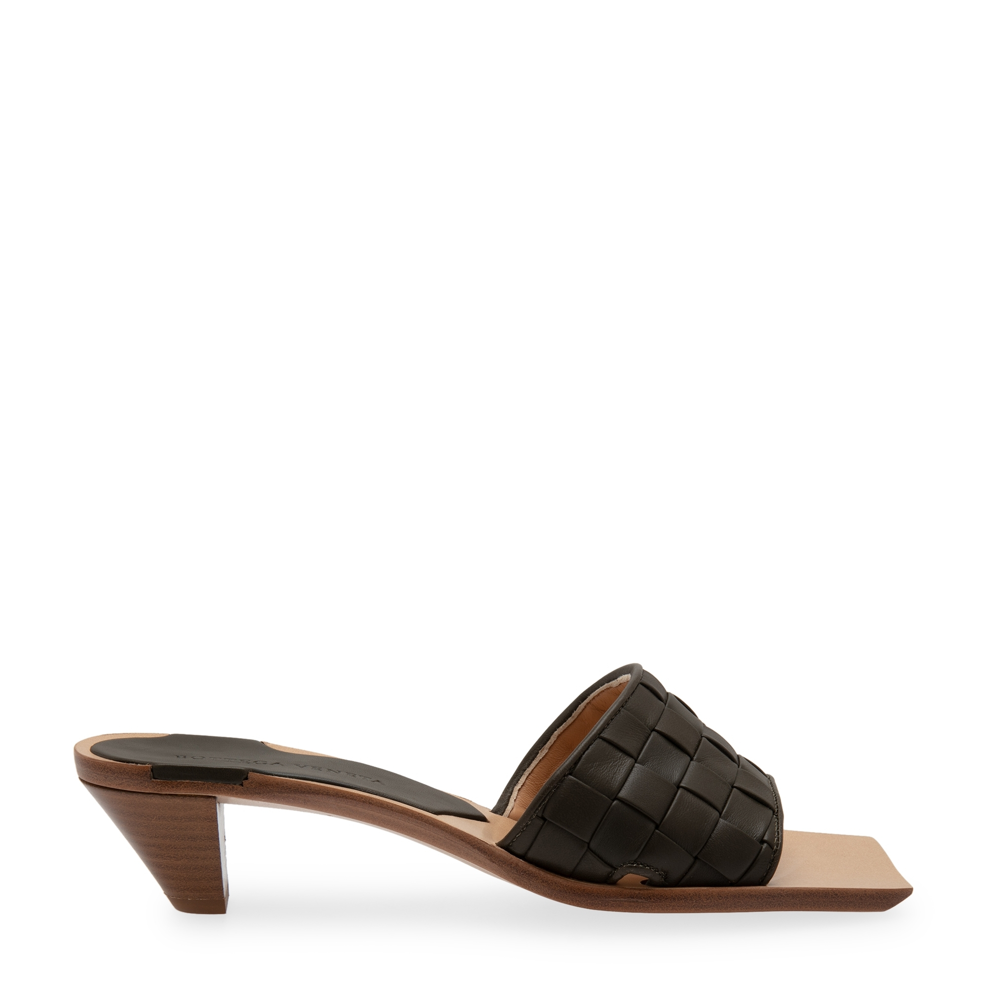 

Square-toe mules, Green