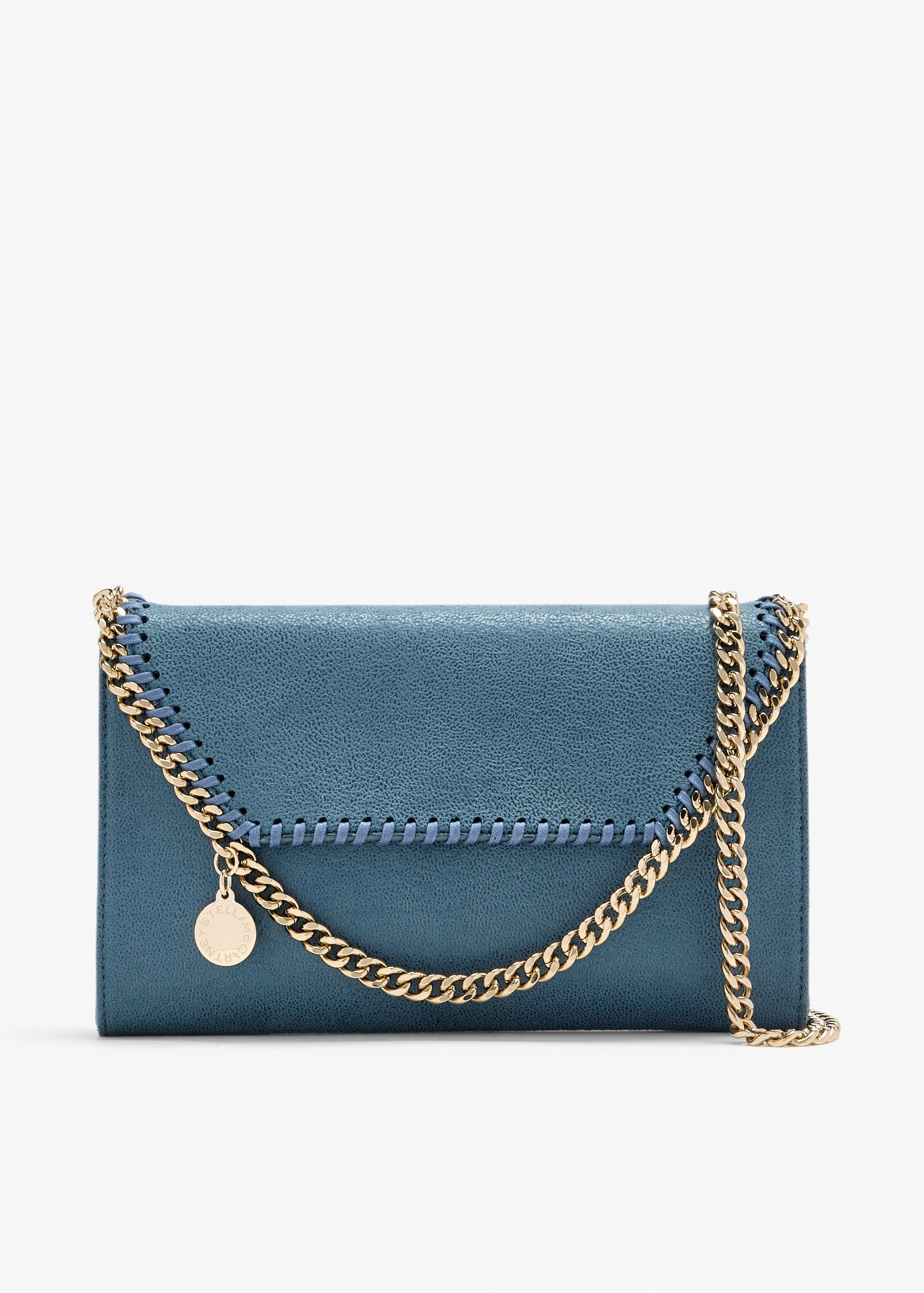 

Falabella wallet crossbody bag, Blue