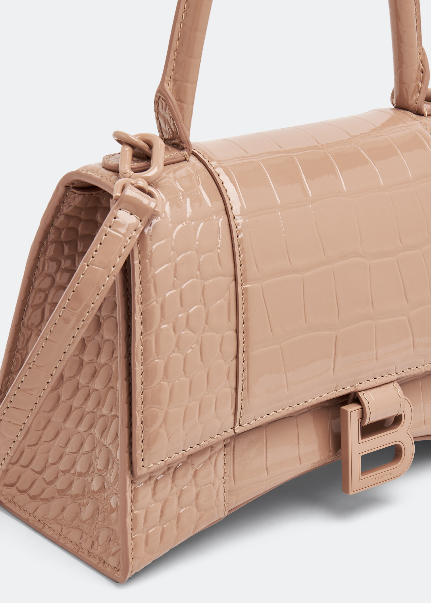 

Hourglass S top handle bag, Pink