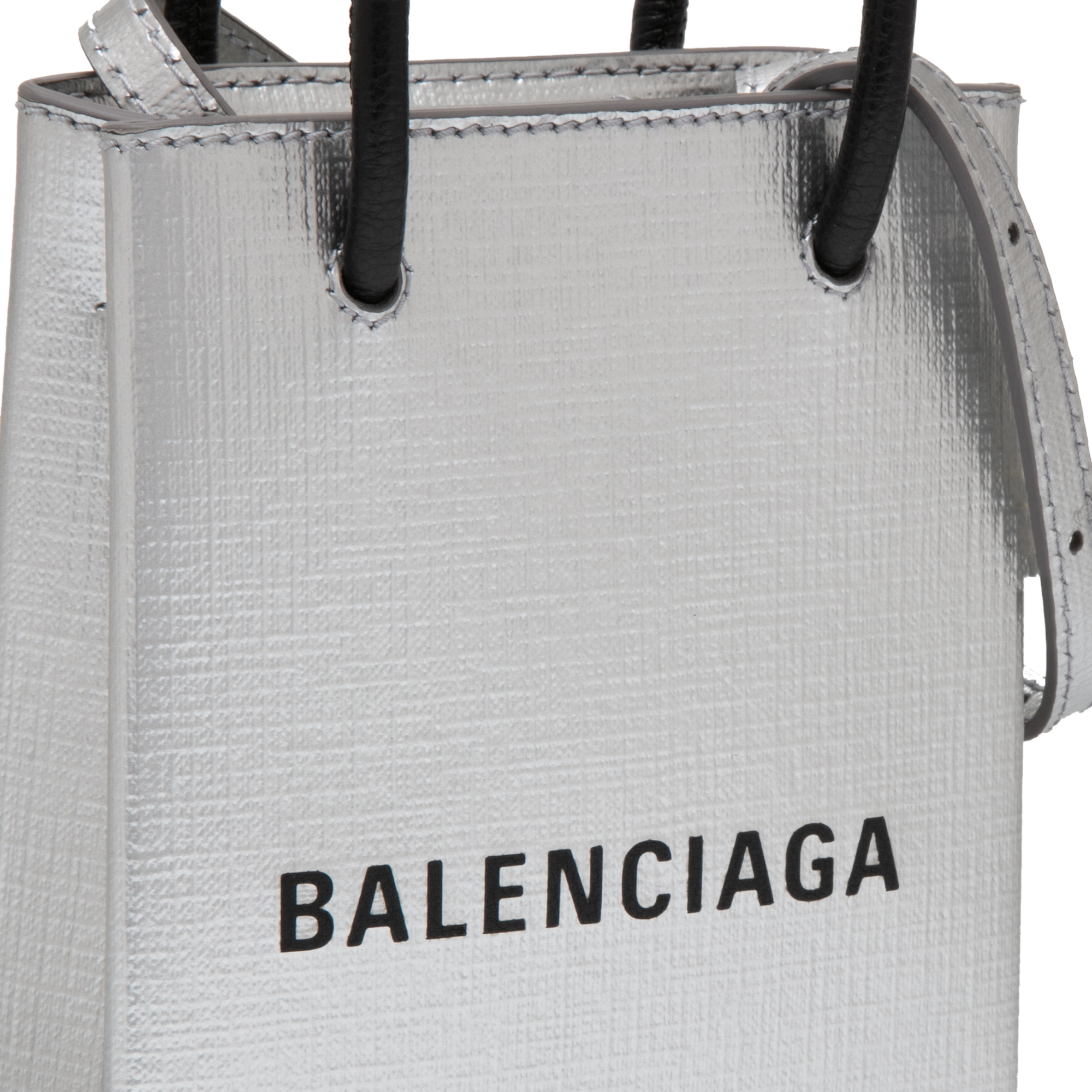 

Shopping Phone Holder bag, Silver