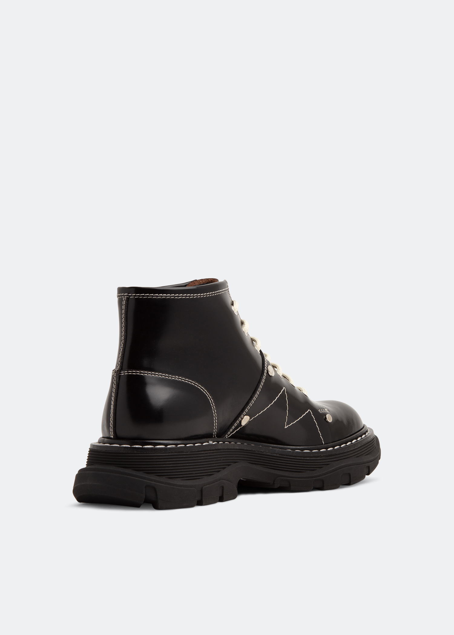 

Tread lace up boots, Black