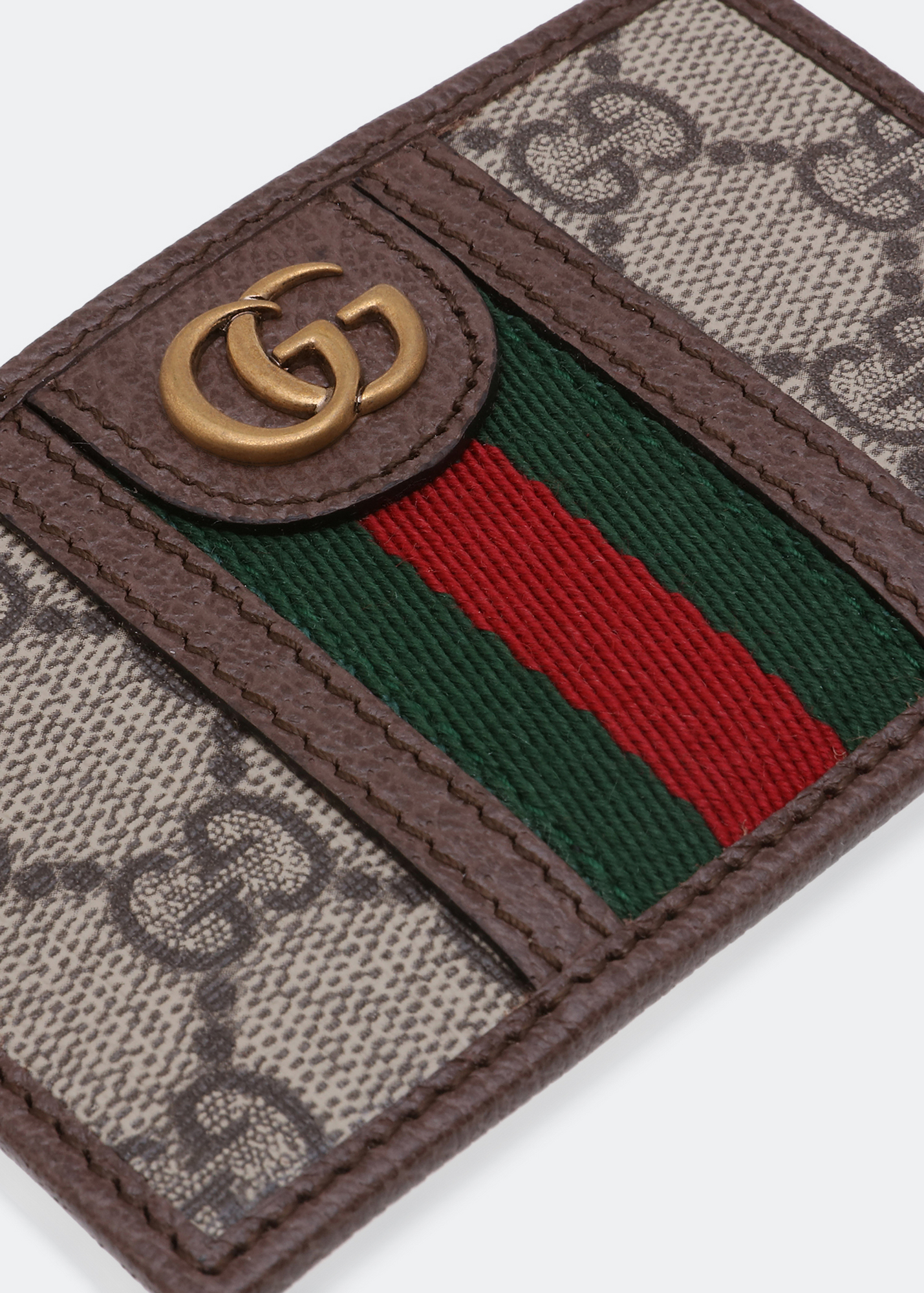 

Ophidia GG cardholder, Beige