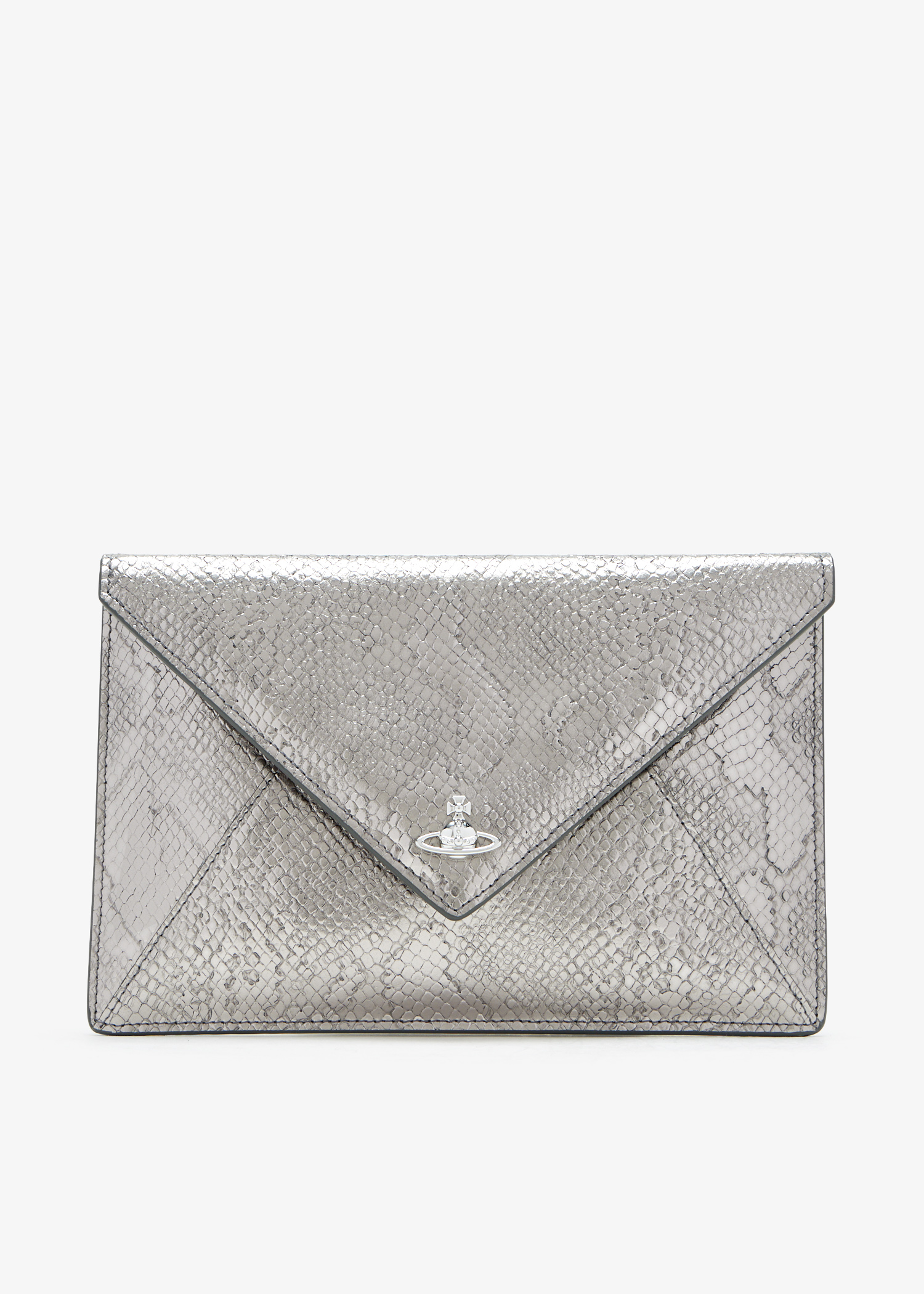 

Envelope clutch, Silver