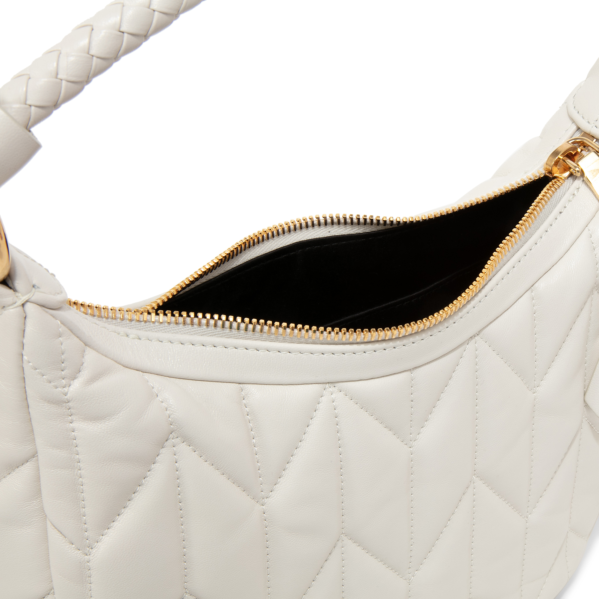 

Leather shoulder bag, White