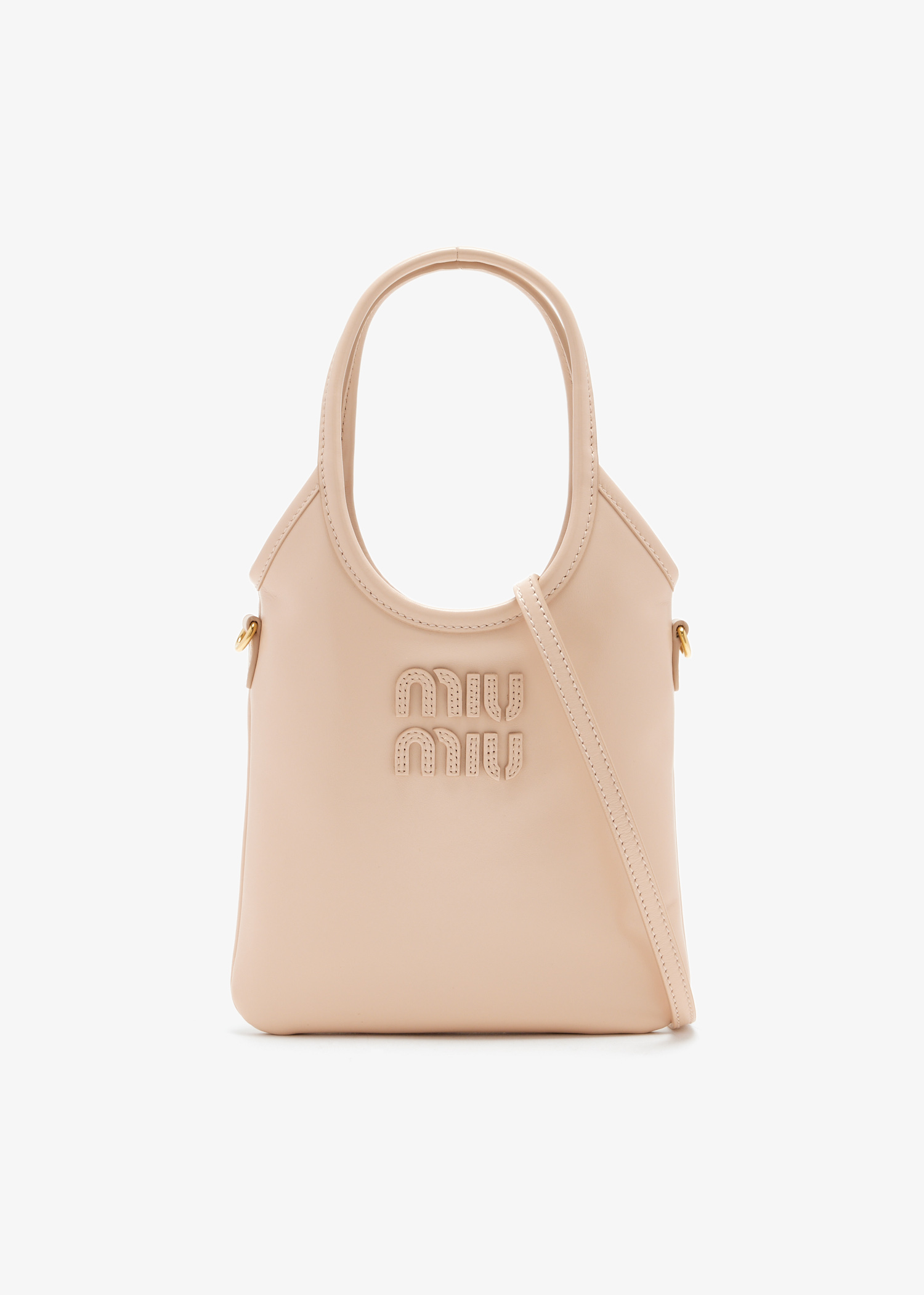 

Ivy leather handbag, Pink