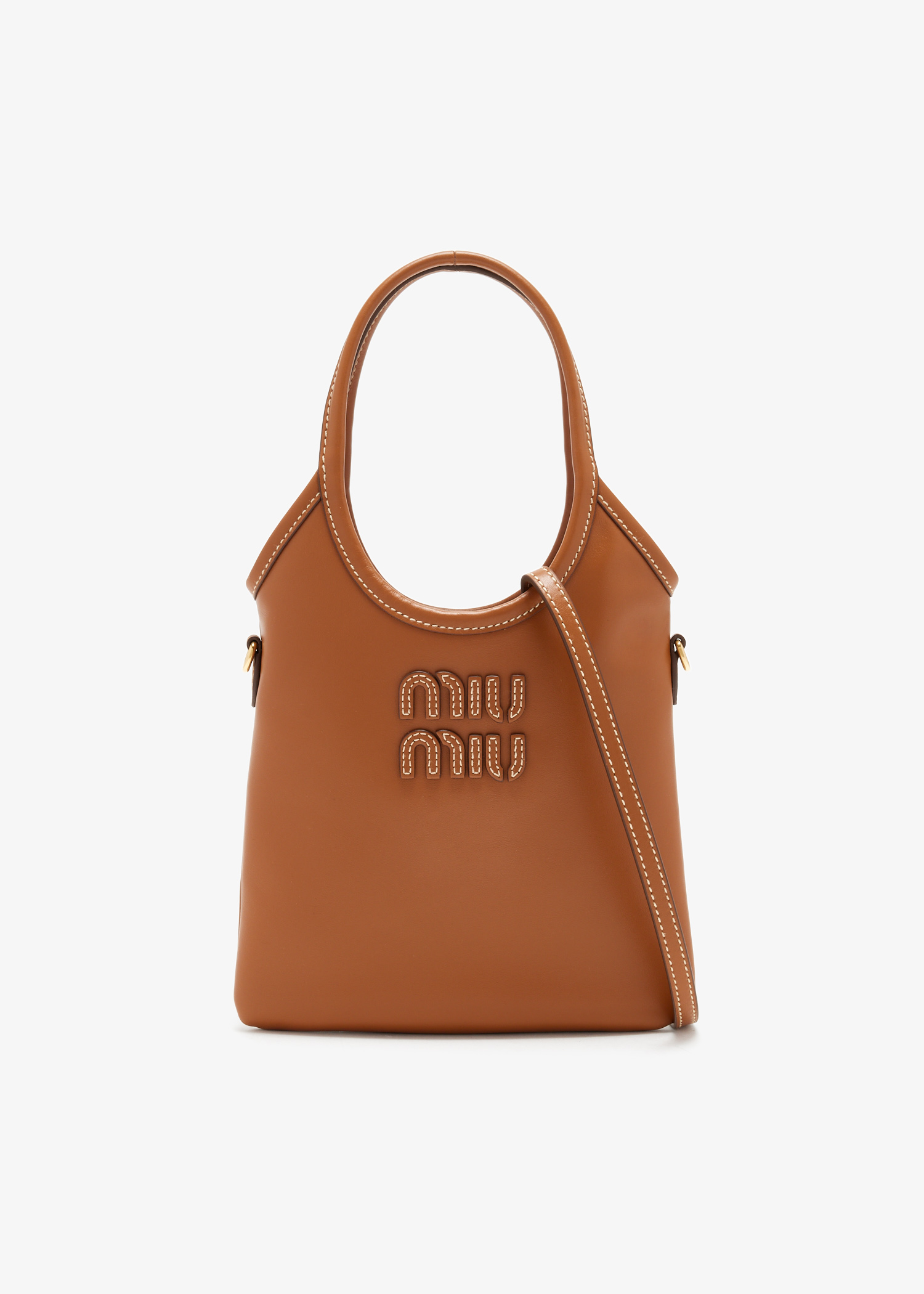 

Ivy leather handbag, Brown