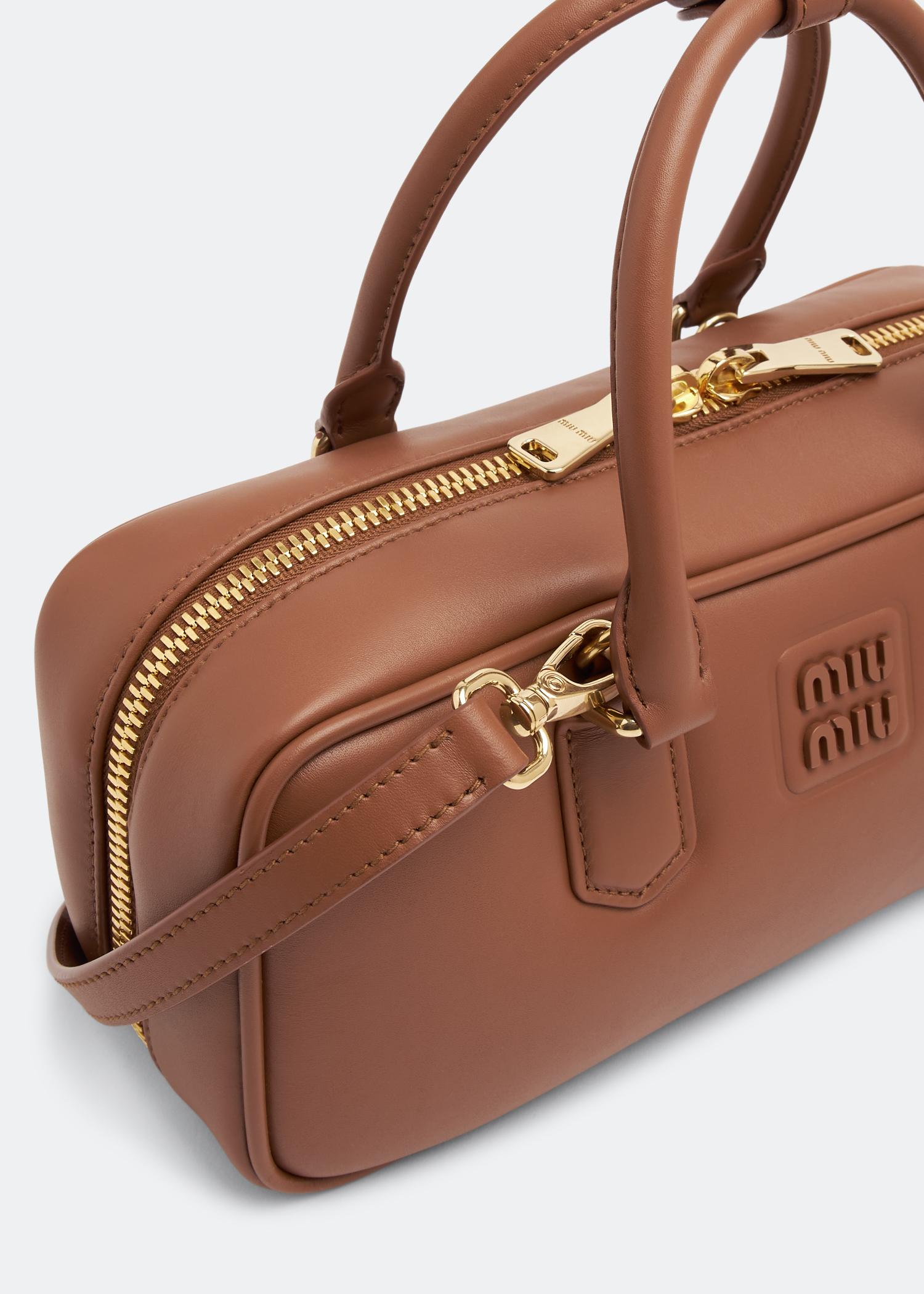 

Arcadie leather bag, Brown