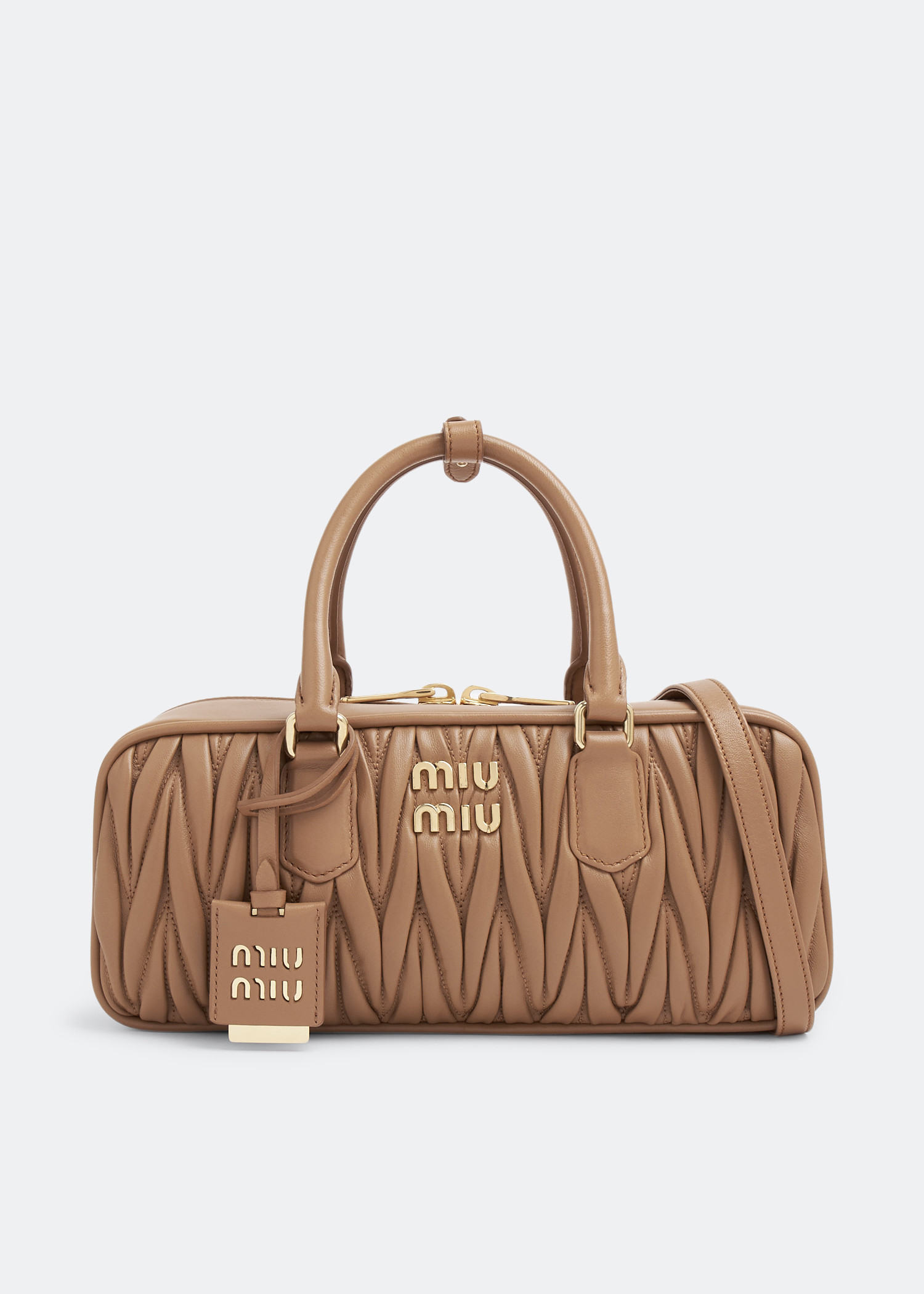

Arcadie matelassé leather bag, Brown