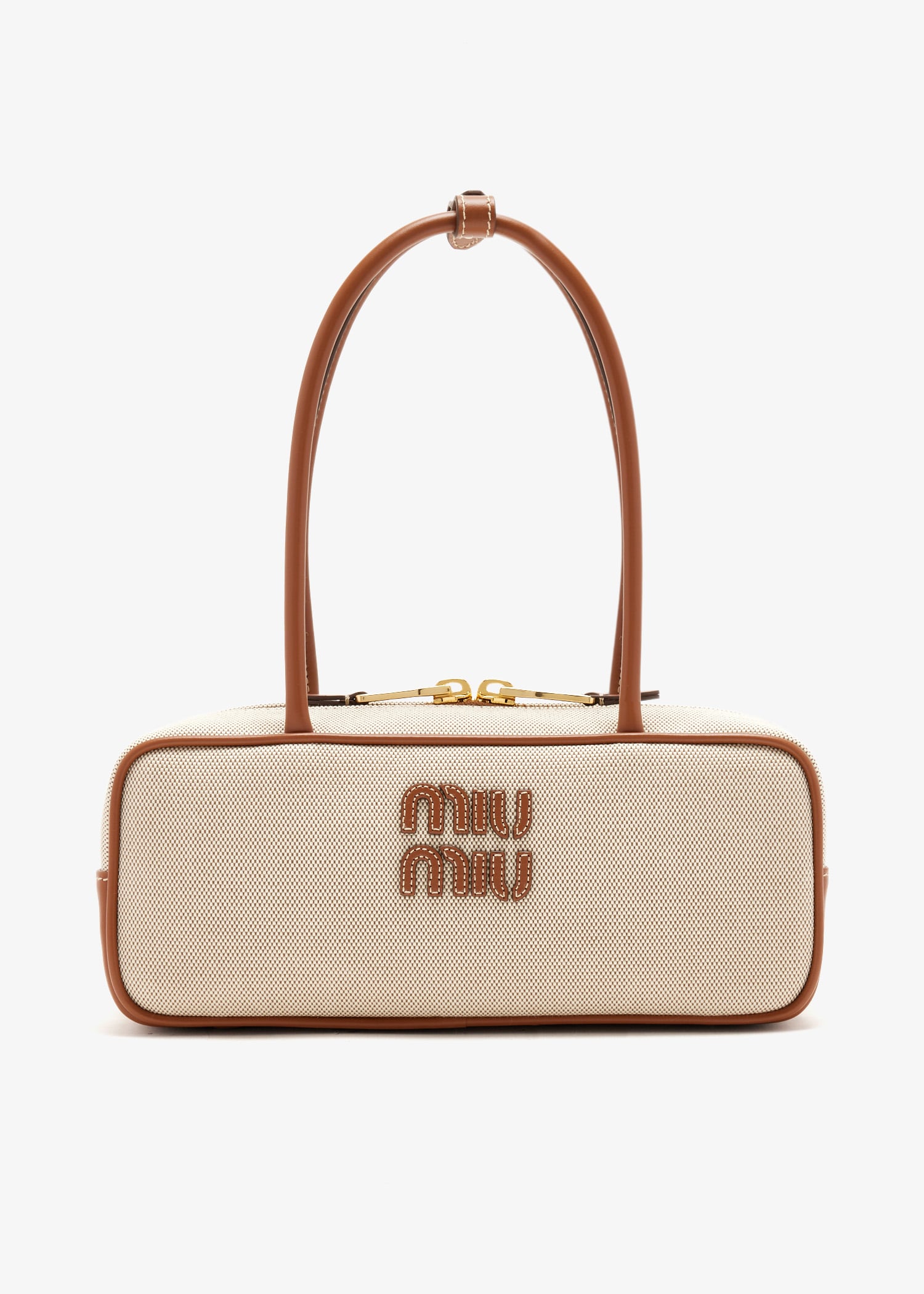 

Beau canvas and leather bag, Beige