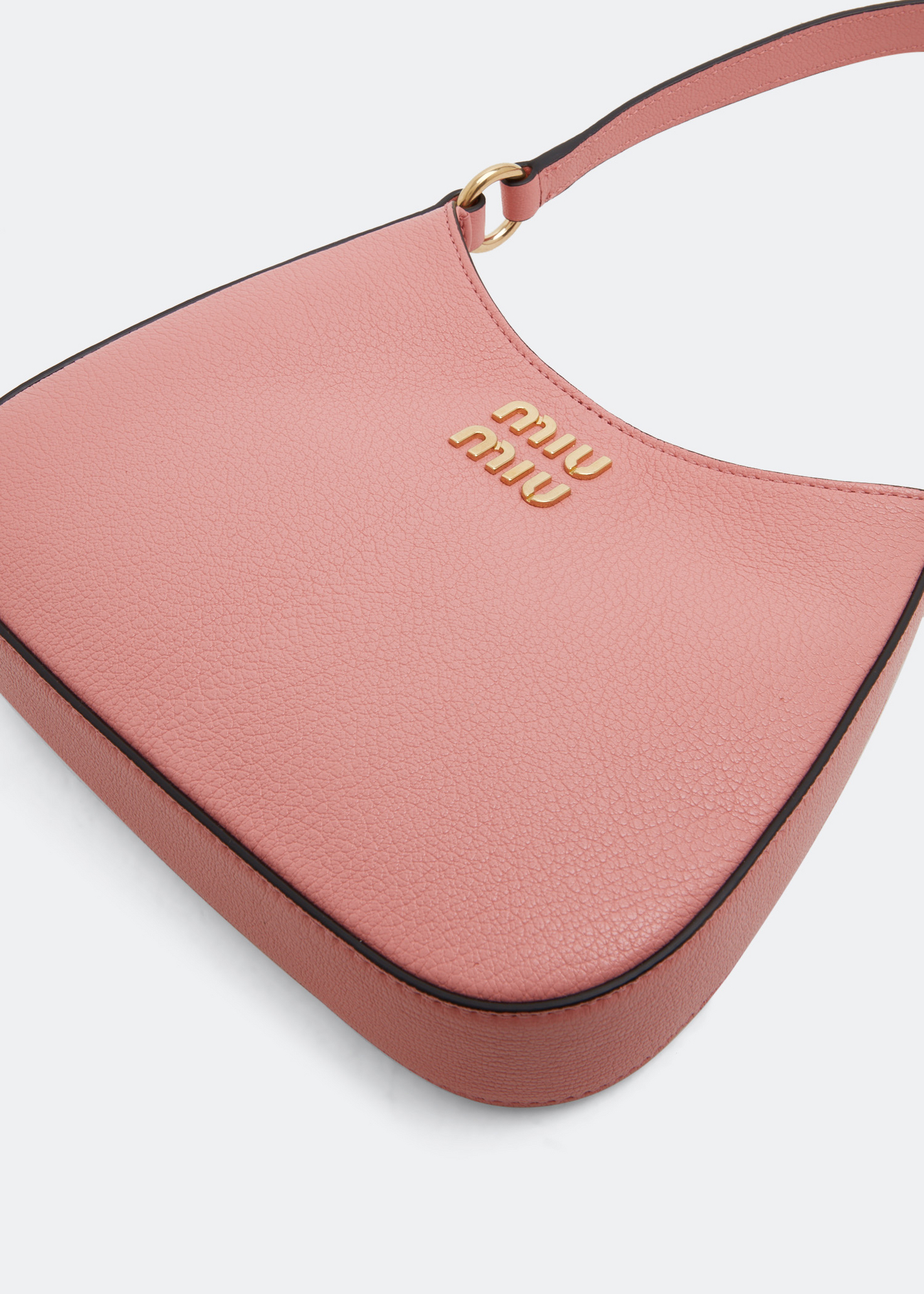 

Madras leather hobo bag, Pink