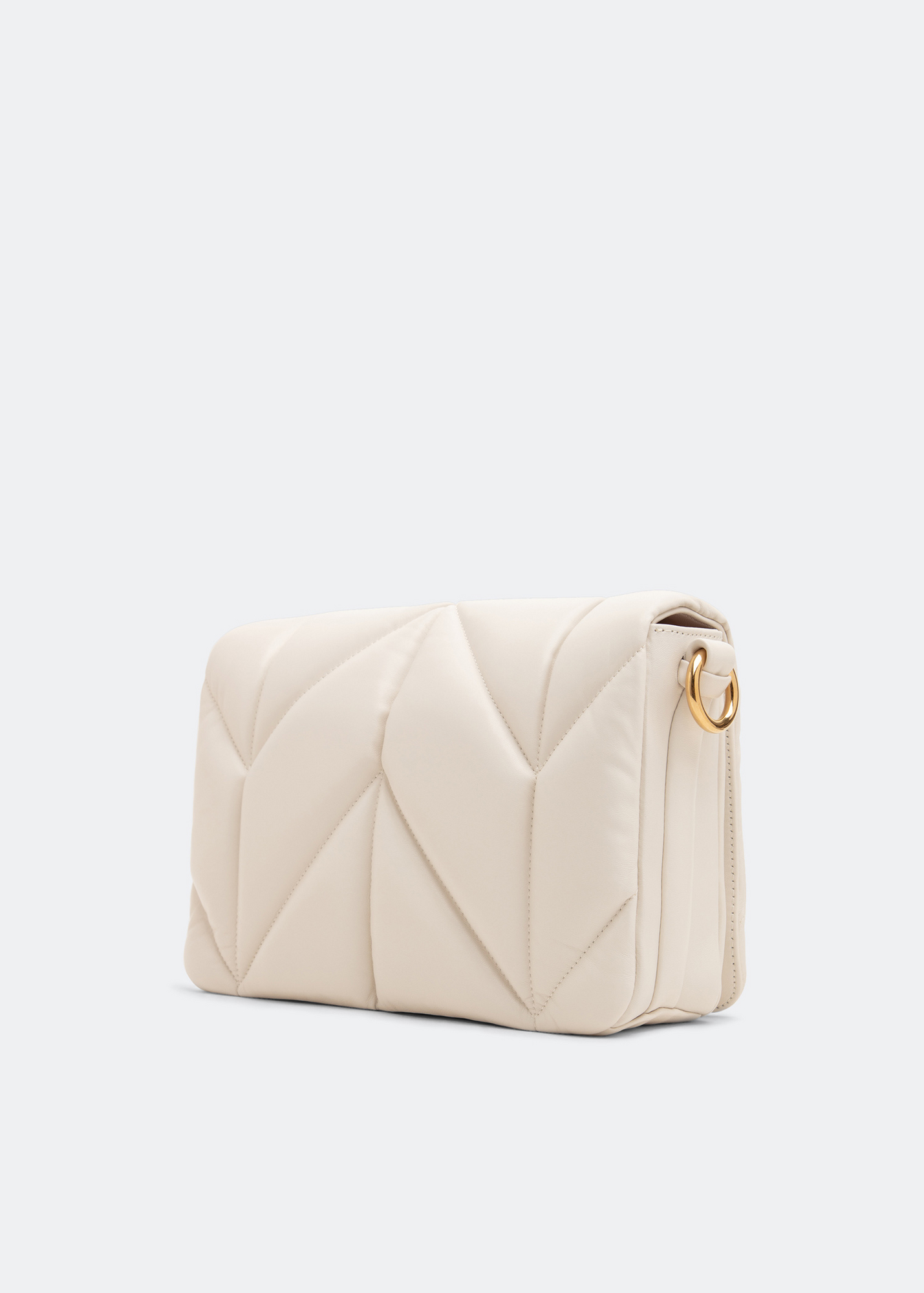 

Quilted shoulder bag, White