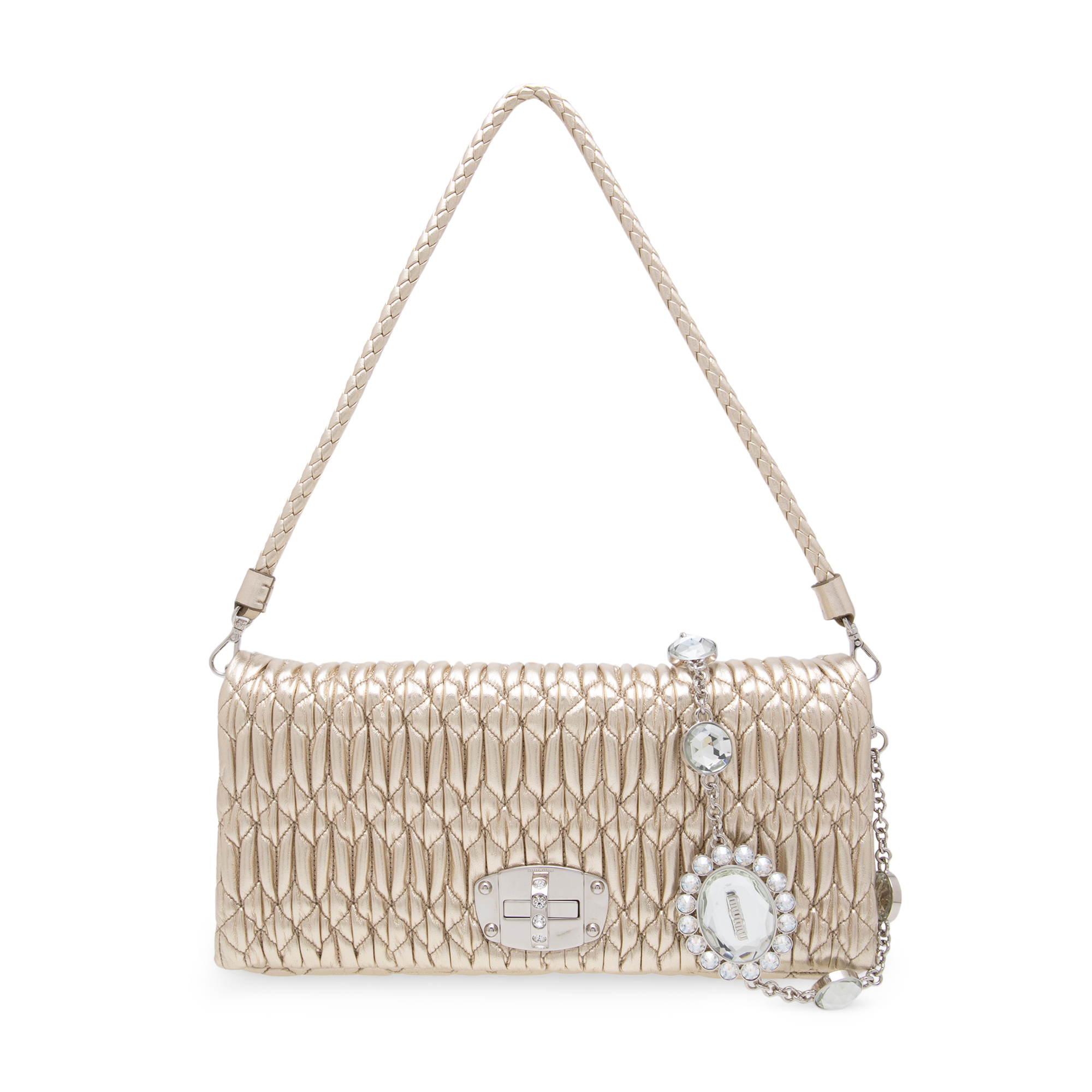 

Crystal shoulder bag, Gold
