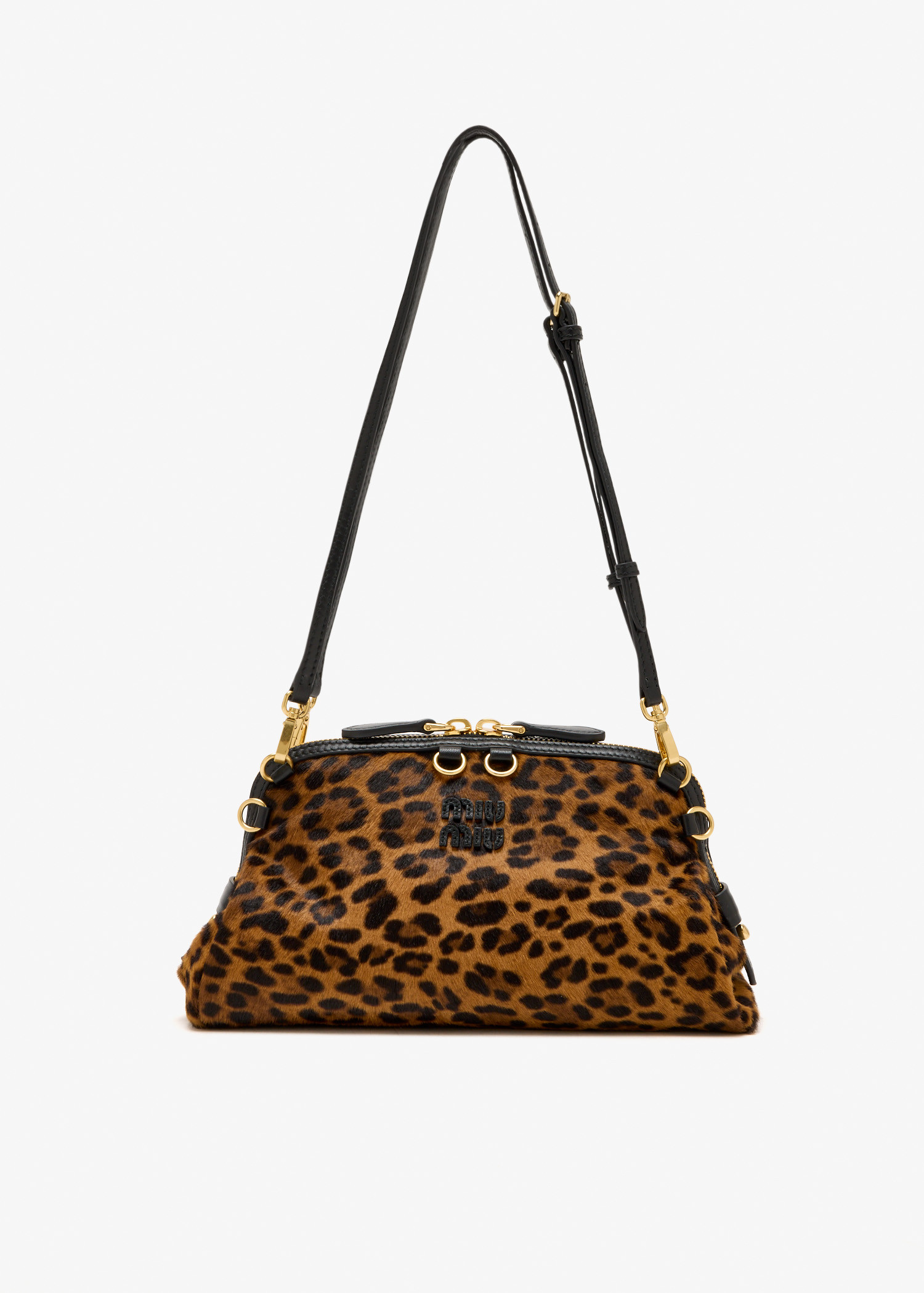 

Printed leather clutch, Animal printed