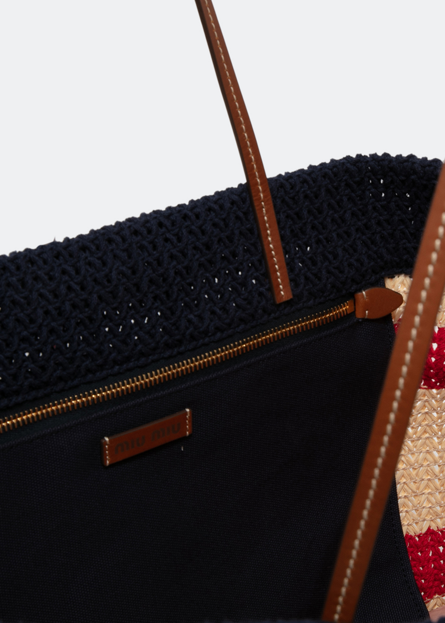 

Raffia tote bag, Multi-coloured