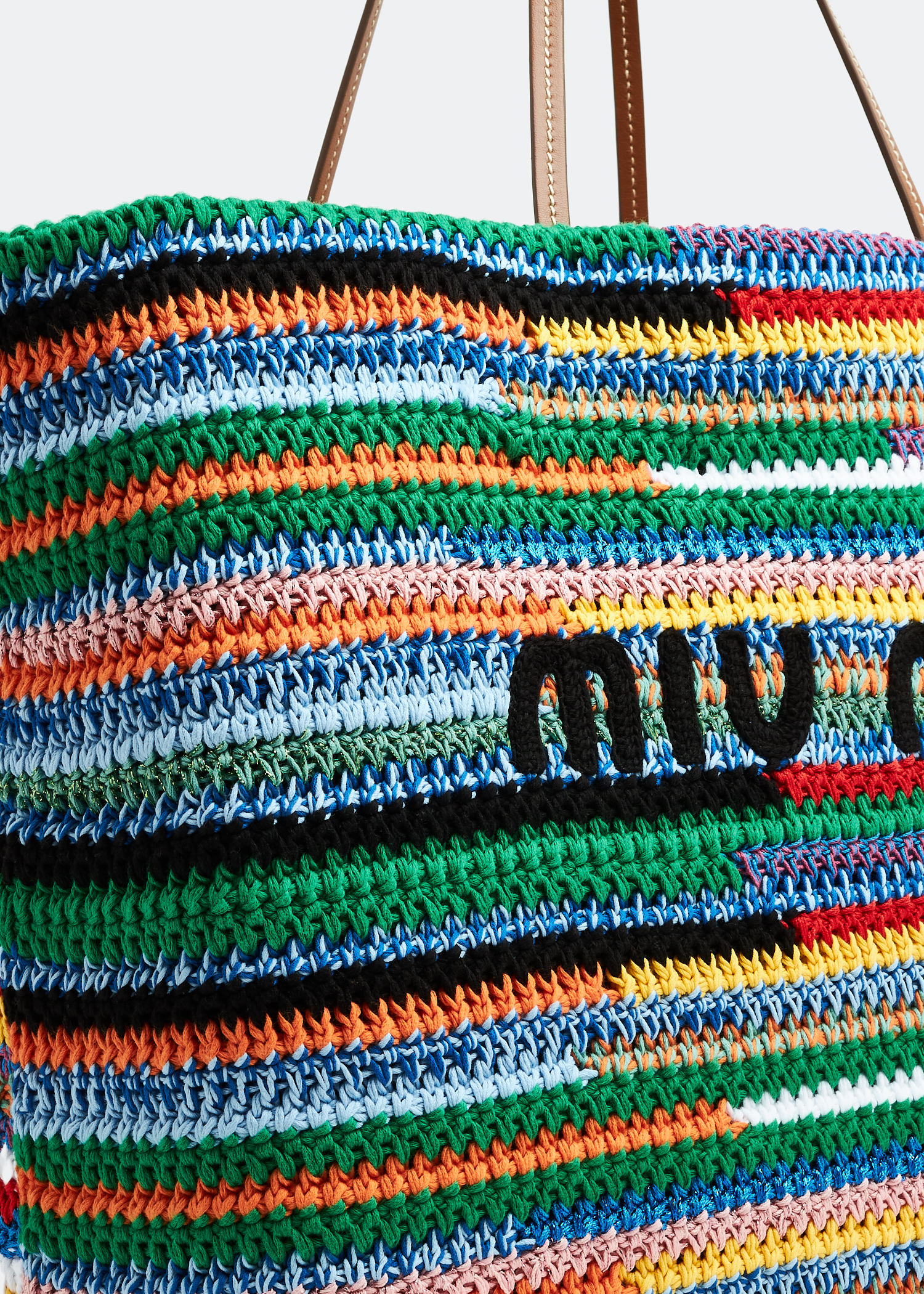 Miu Miu Crochet tote bag for Women Multicolored in UAE Level Shoes