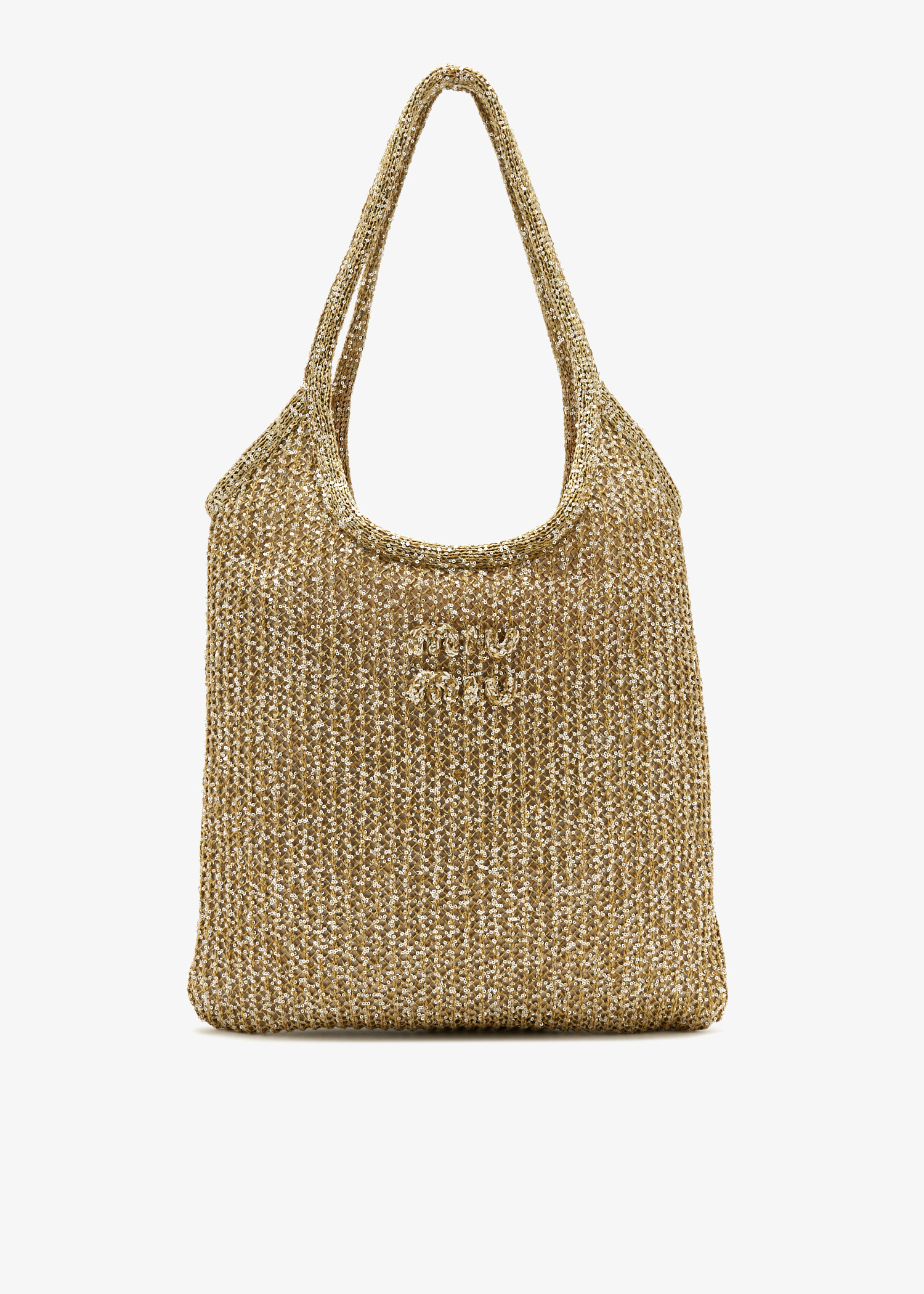 

Ivy sequin mesh bag, Gold