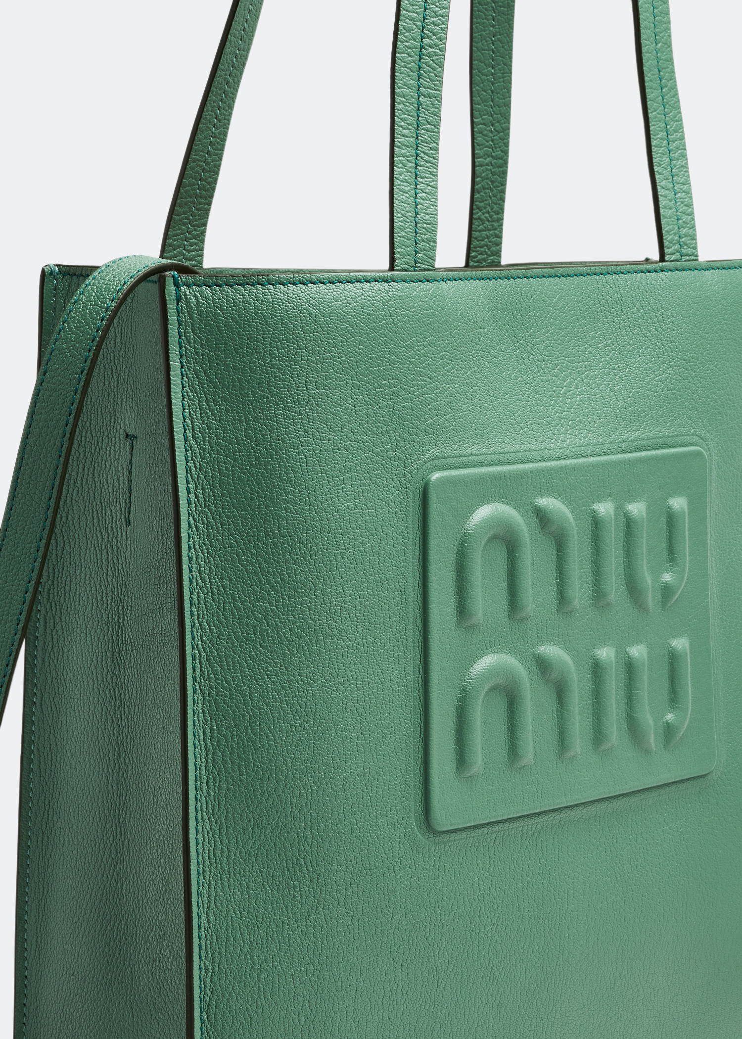 

Madras tote bag, Green