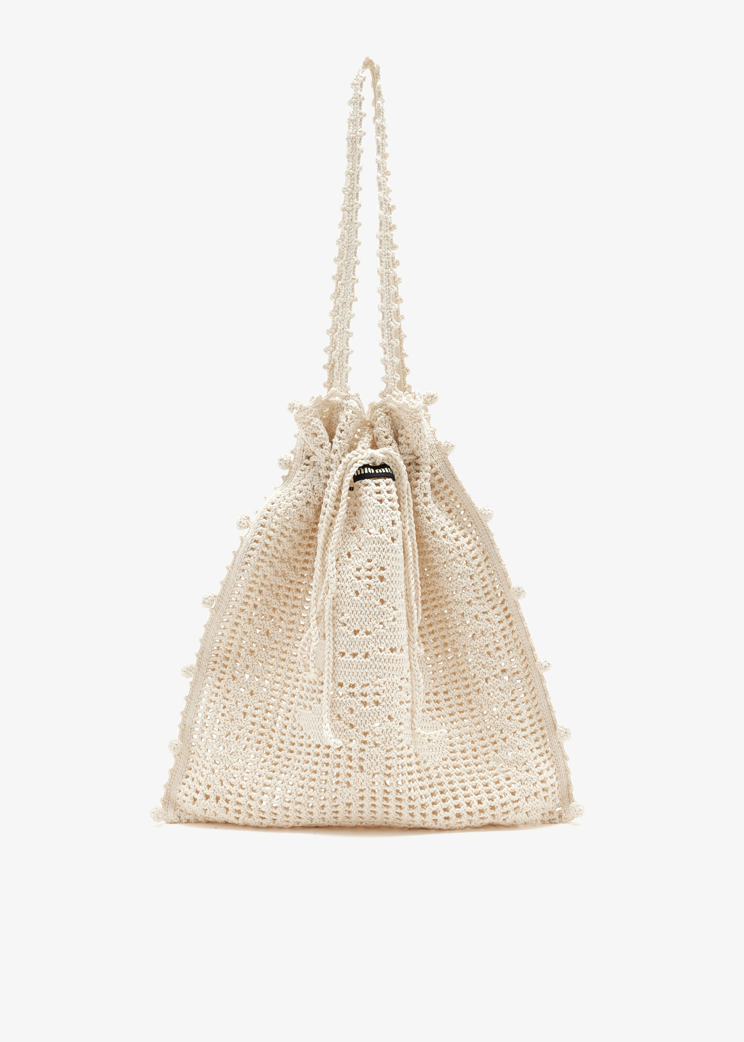 

Crochet cotton bag, White