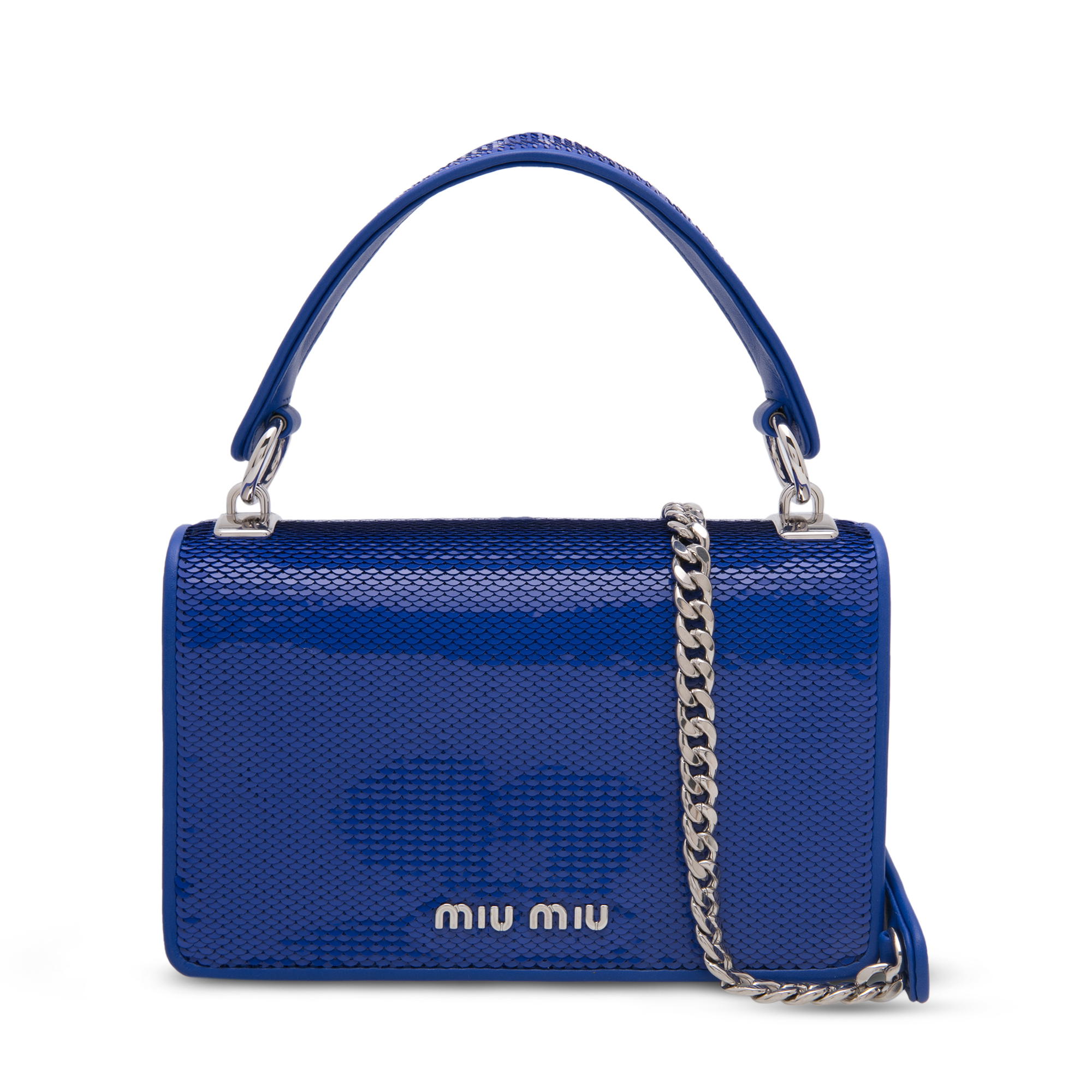 

Sequin shoulder bag, Blue