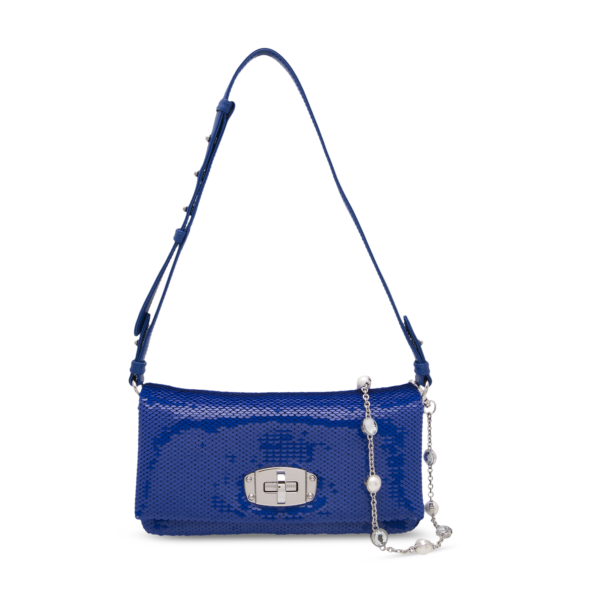 

Crystal shoulder bag, Blue