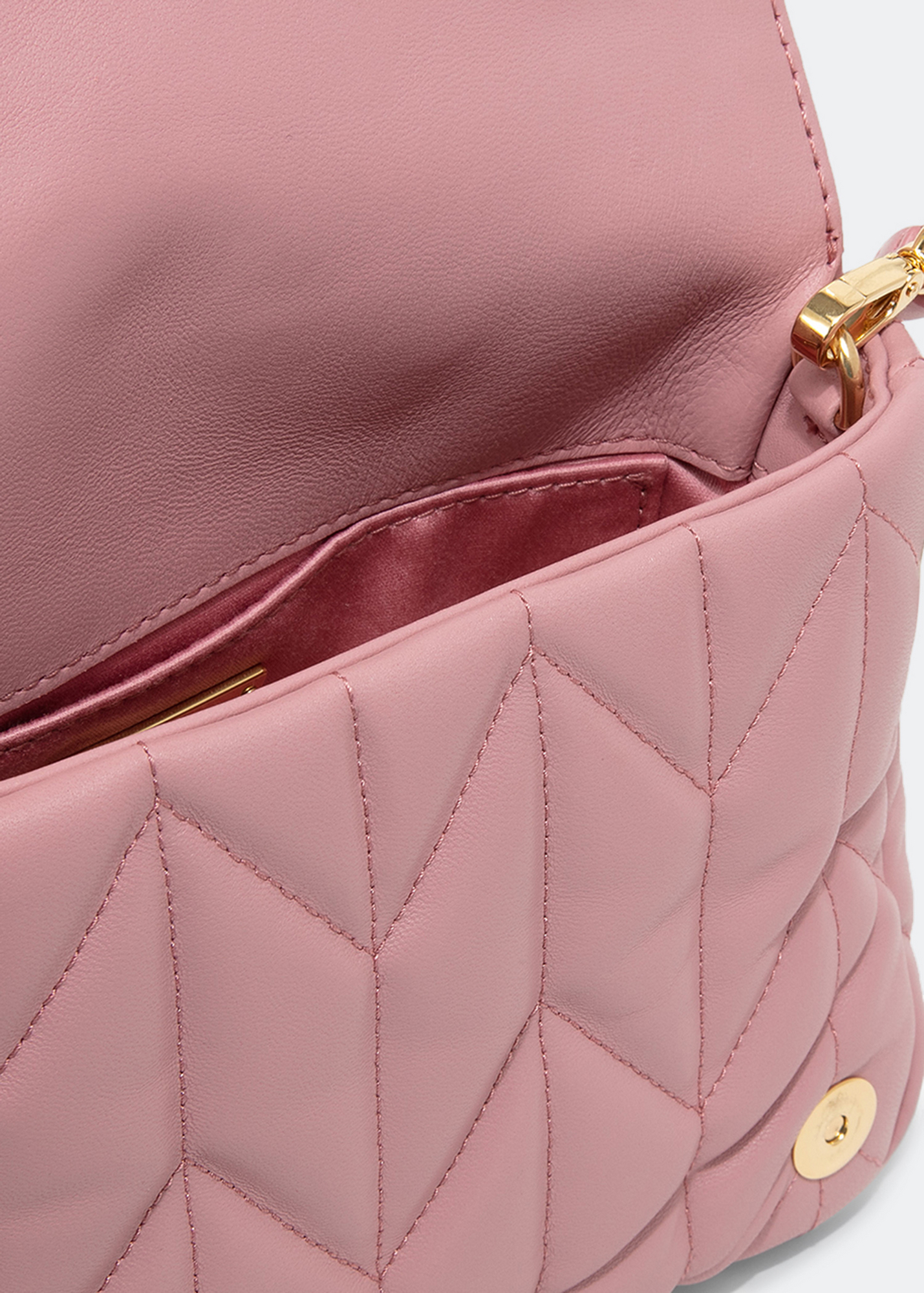 

Leather crossbody bag, Pink