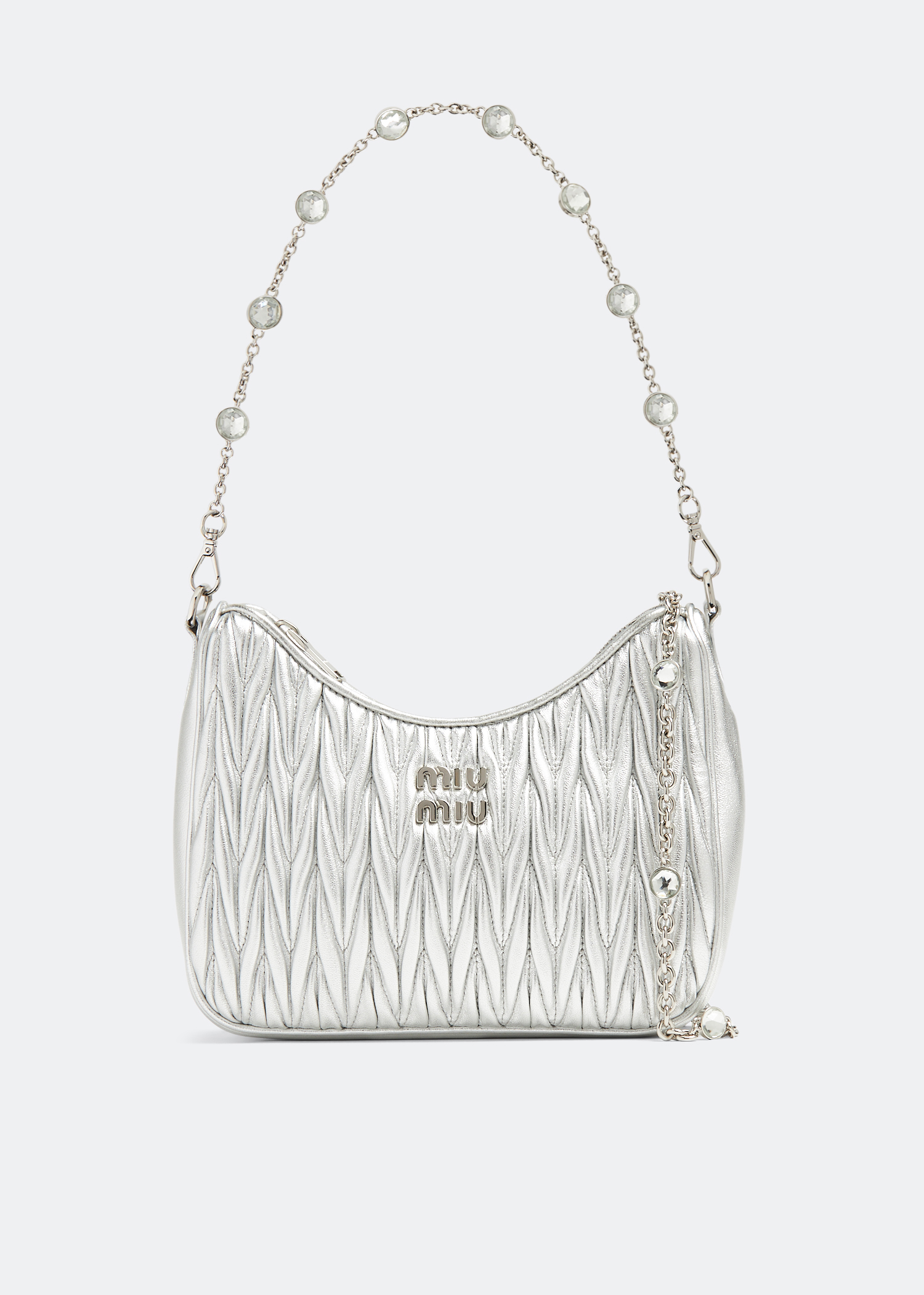 Miu Miu Matelassé shoulder bag for Women - Silver in UAE Miu Miu Matelassé shoulder bag for Women - Silver in UAE