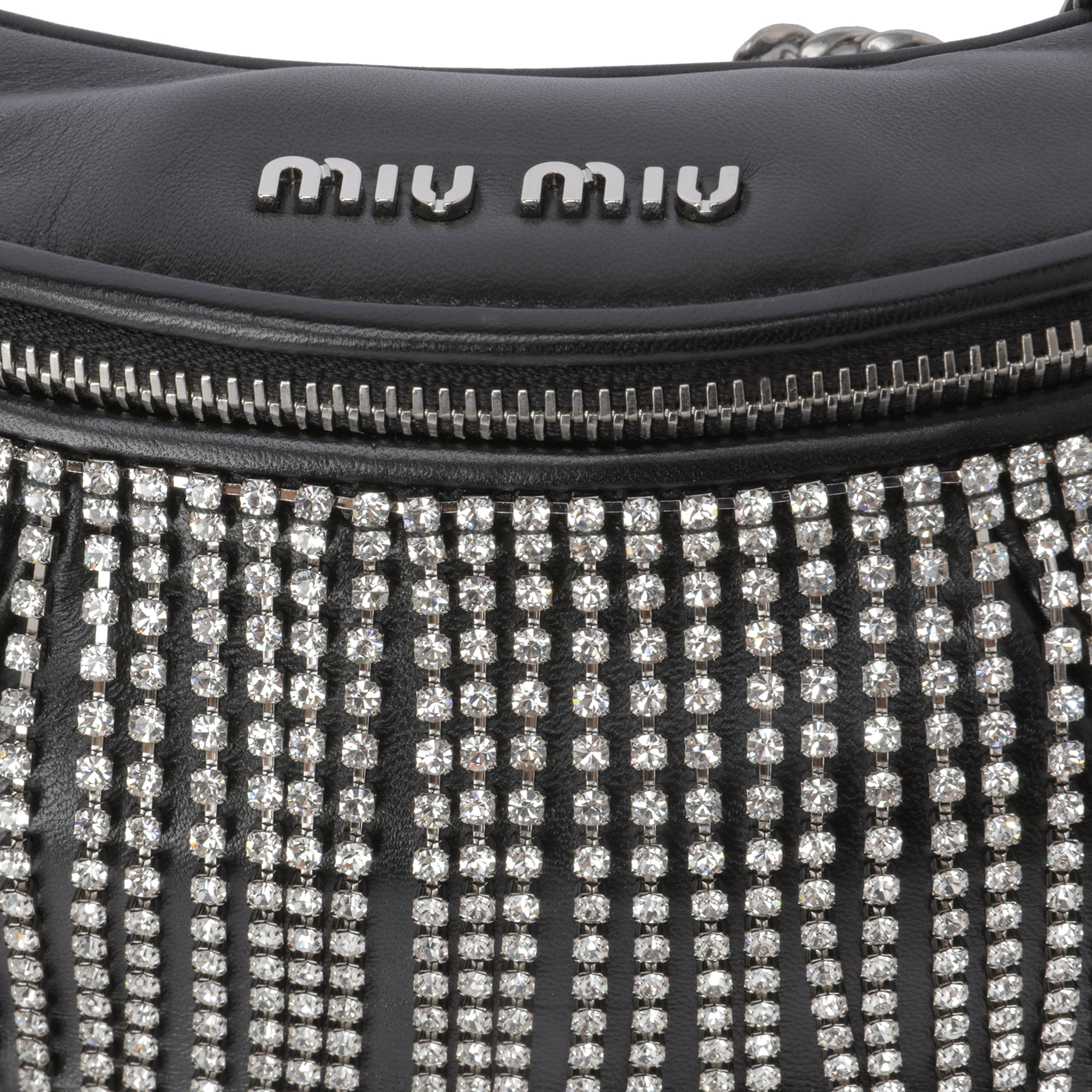

Nappa leather belt bag, Black